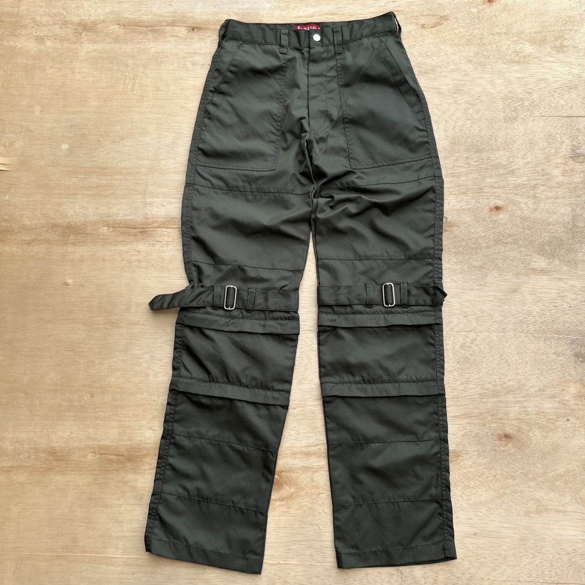 Japanese Brand BATSU BOYS VINTAGE Y2K BONDAGE NYLON LONG SHORT 3/4 PANTS Size US 28 / EU 44 - 1 Thumbnail