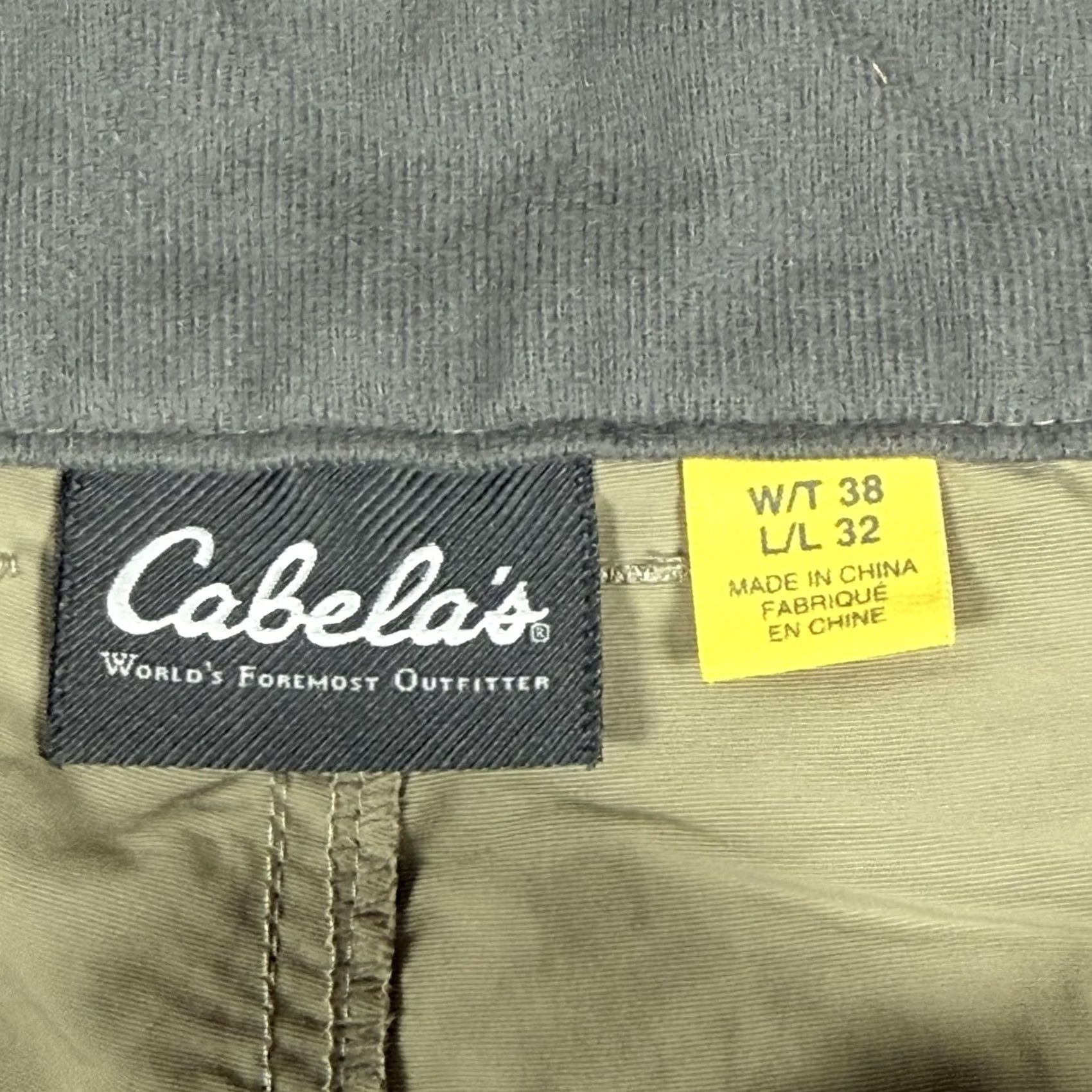 Vintage Cabela's Mens Cargo Shorts 38 Khaki Nylon Outdoor Hiking Belted Pockets Fishing Size US 38 / EU 54 - 3 Thumbnail