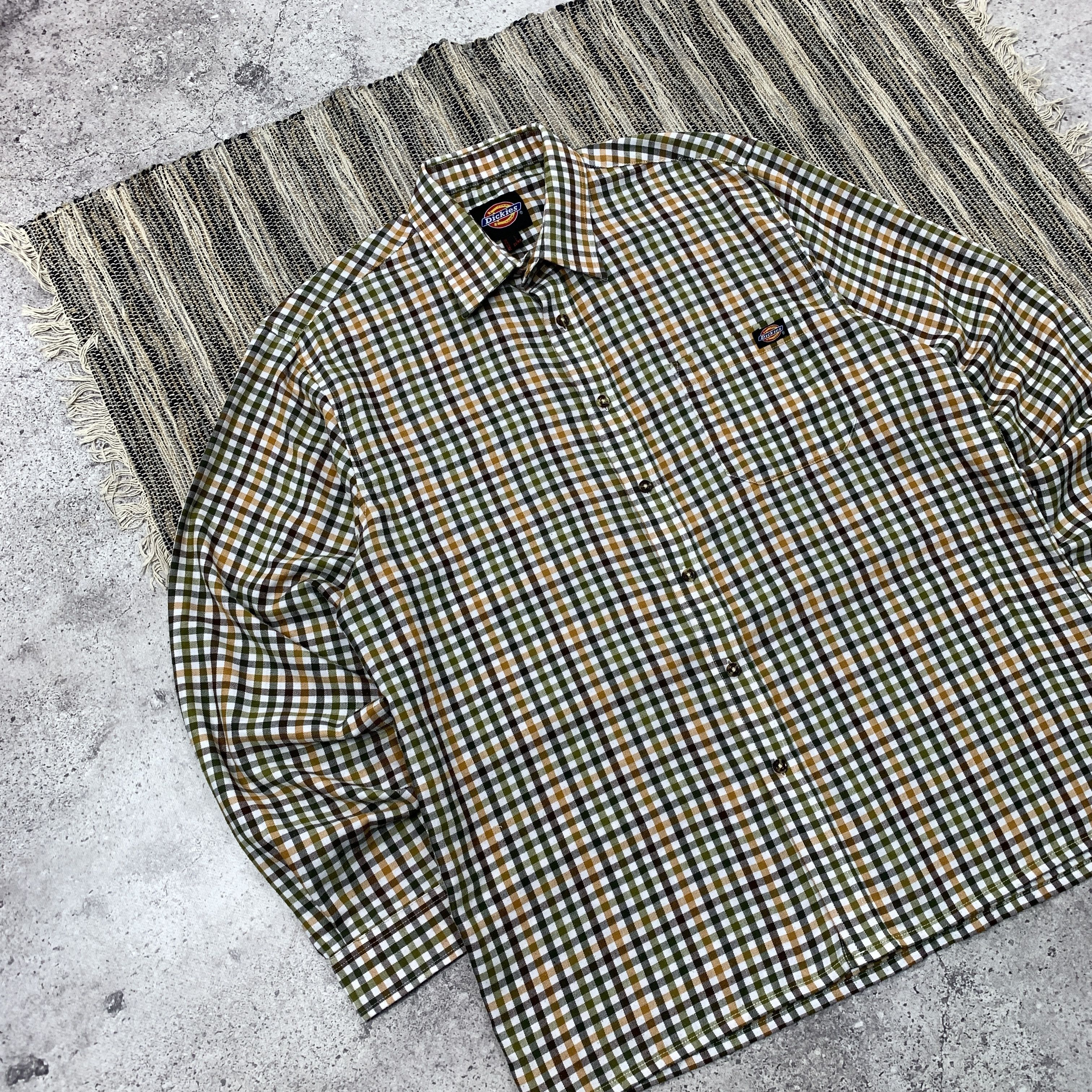 Dickies Vintage Dickies 90s Checkered Flannel Button Up Shirt L Size US L / EU 52-54 / 3 - 6 Thumbnail