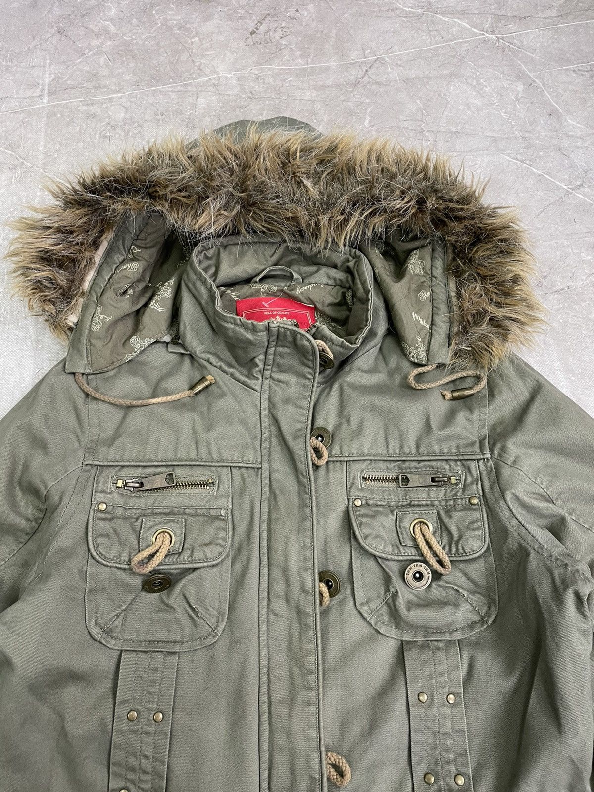 Hysteric Glamour Navy Hysteric glamour jacket fur hood hype streetwear style Size US S / EU 44-46 / 1 - 6 Thumbnail