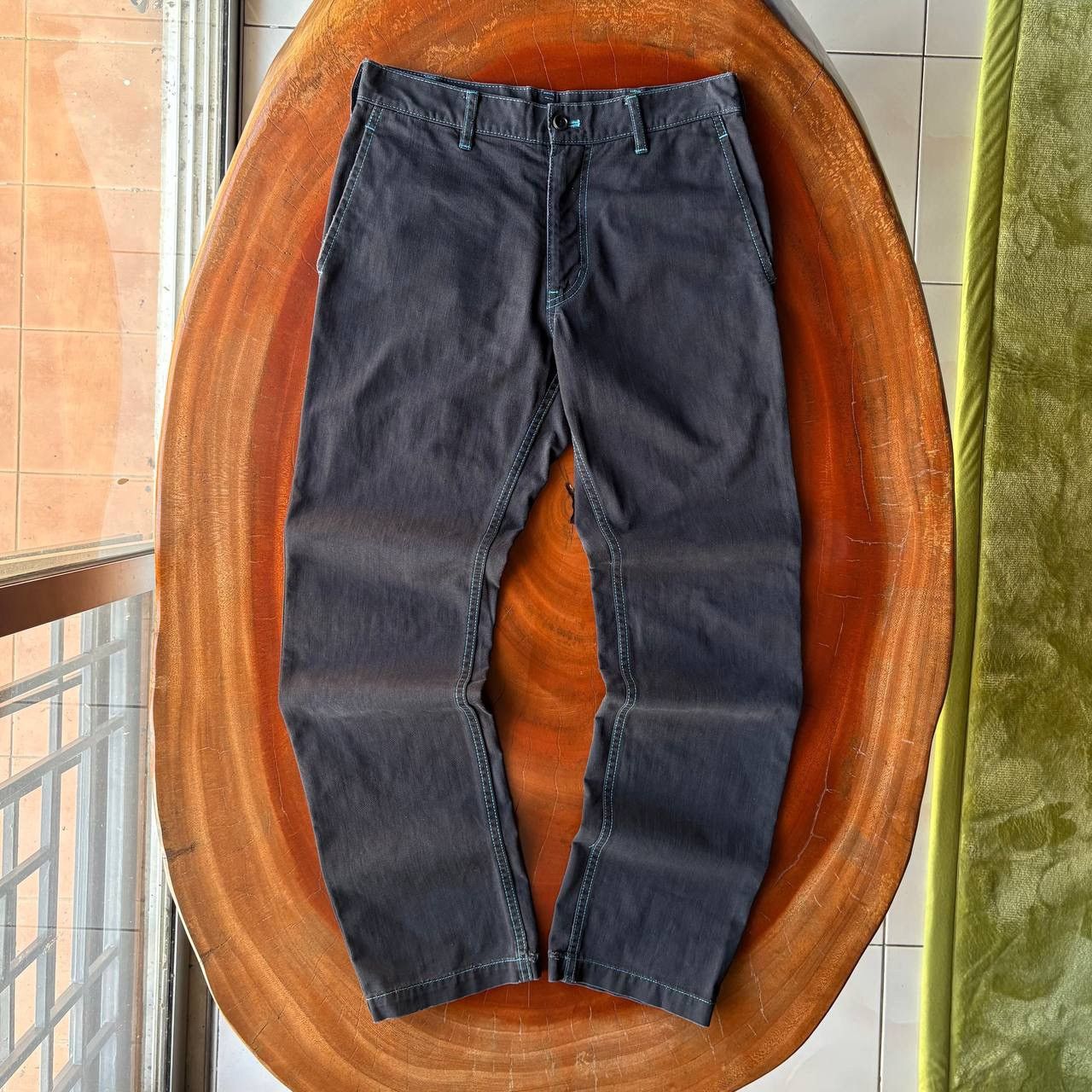 Comme des Garcons Homme Comme Des Garcons Homme Black Lining Blue Pants Size US 30 / EU 46 - 1 Thumbnail