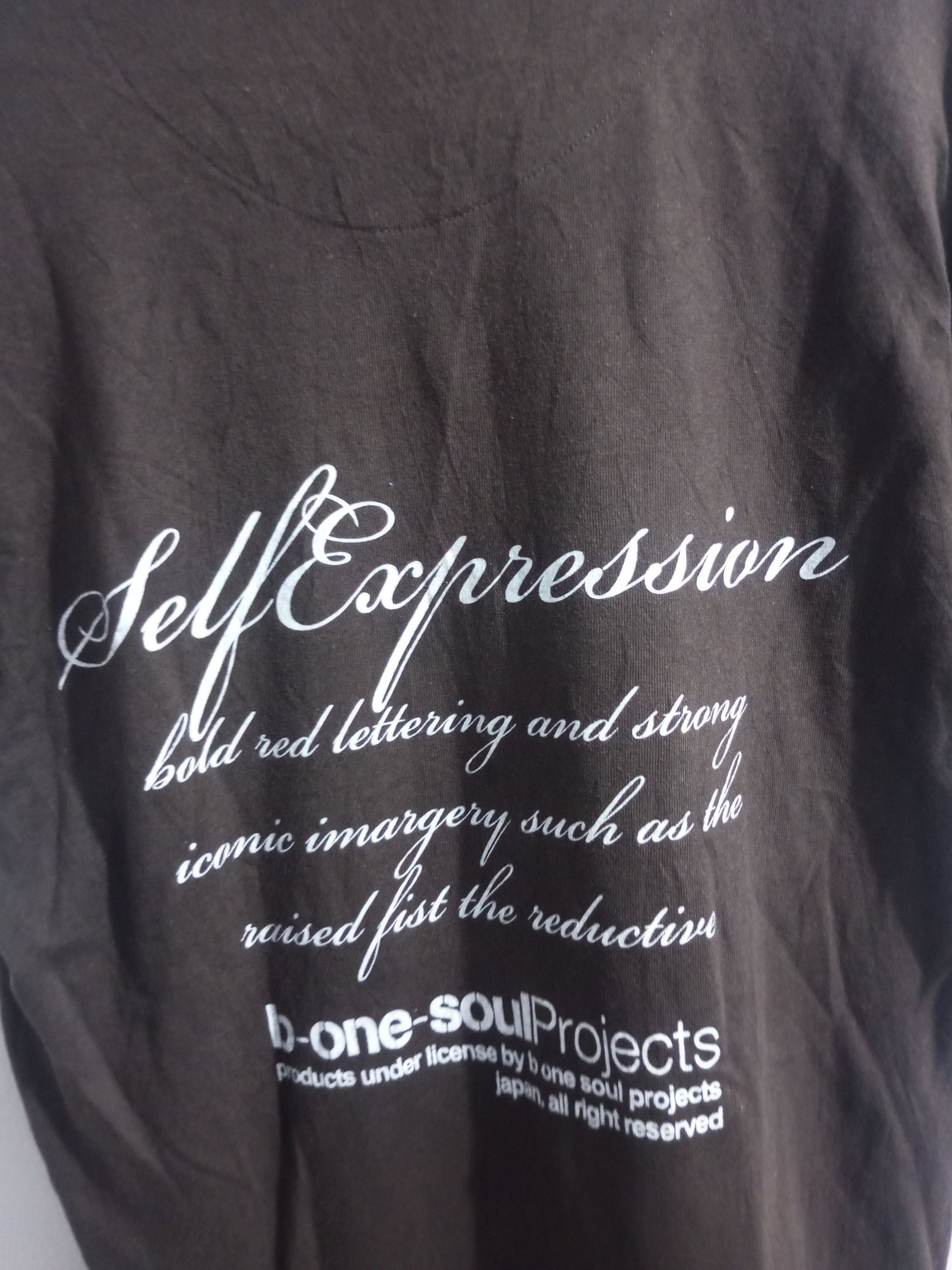 Japanese Brand × Vintage Vintage b one soul poem double layer t shirt Size US L / EU 52-54 / 3 - 6 Thumbnail
