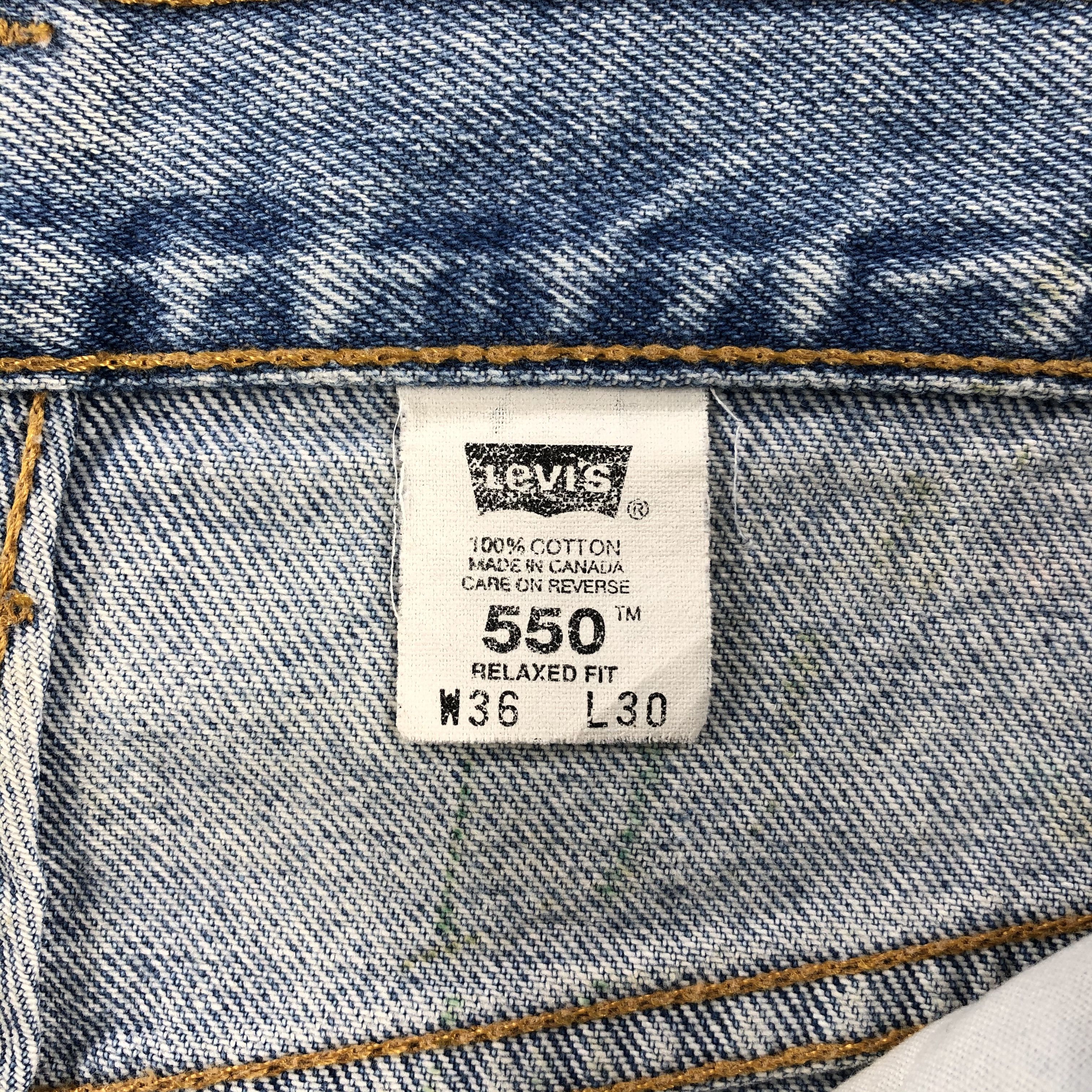 Levi's 90s Light Washed Vintage Levis 550 Jeans-J1022 Size US 35 - 10 Thumbnail