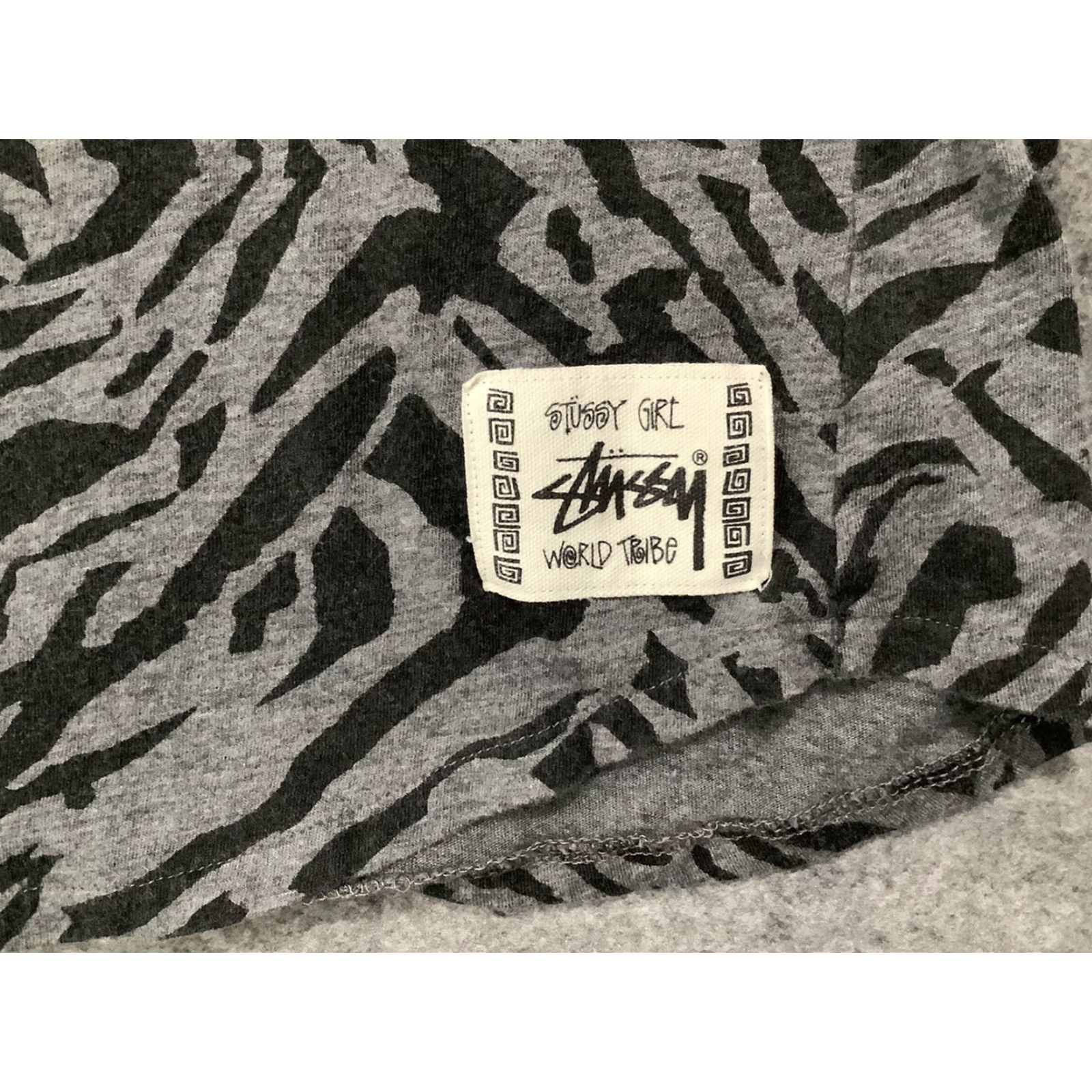 Vintage Stussy Tank Womens M Black Striped Tiger Pockets World Tribe Dress Sleeveless Scoop Neck Long Medium Size M / US 6-8 / IT 42-44 - 3 Thumbnail