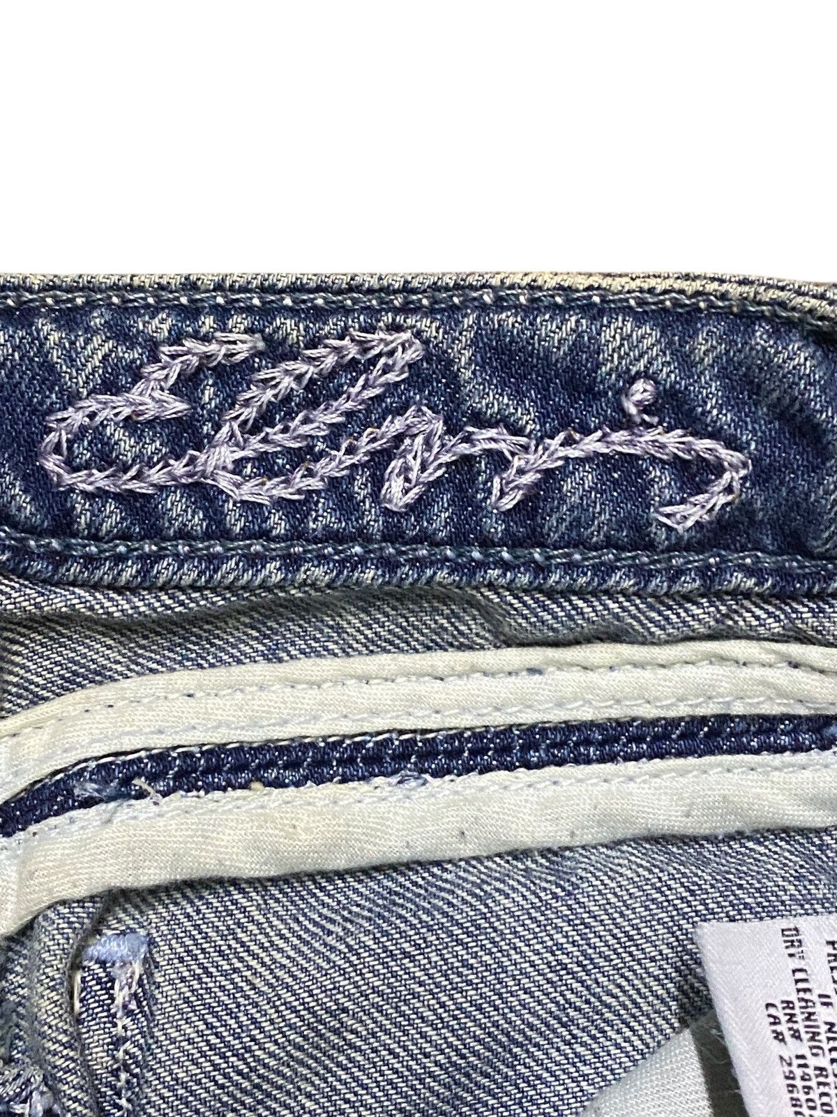 If Six Was Nine Japanese Brand Elvis Distressed Embroidery Flare Jeans Size 27" / US 4 / IT 40 - 10 Thumbnail