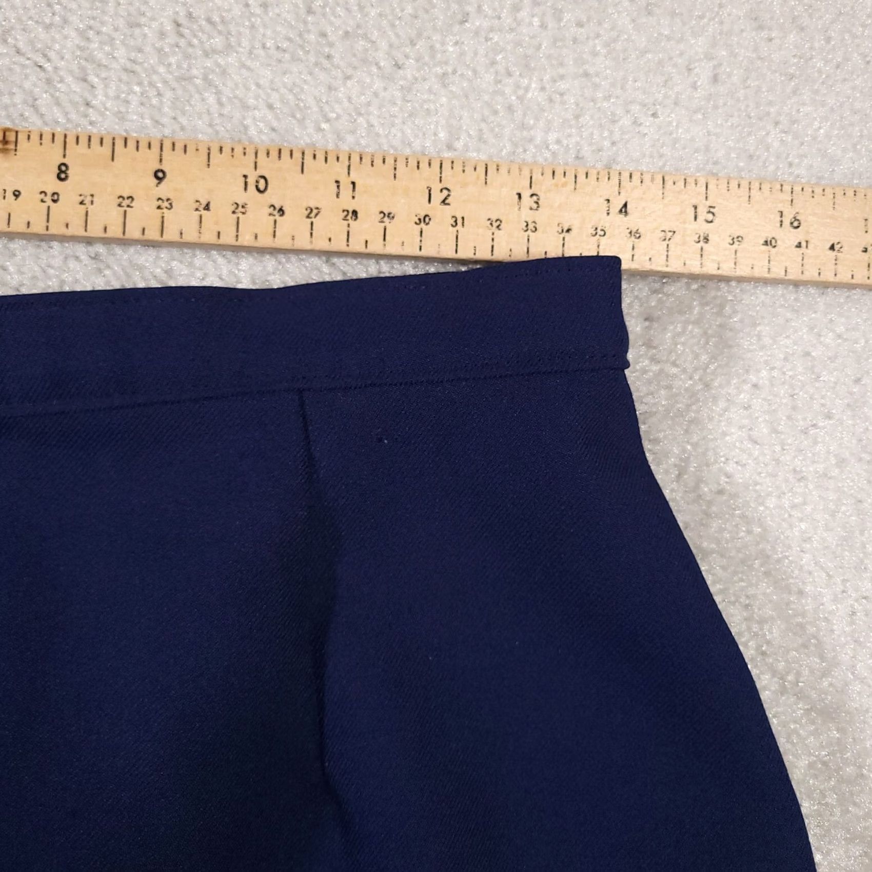 Penn VINTAGE JC Penny Skirt Women's 14 Blue Pockets USA Made 80s 90s Size 36" / US 14 / IT 50 - 6 Thumbnail