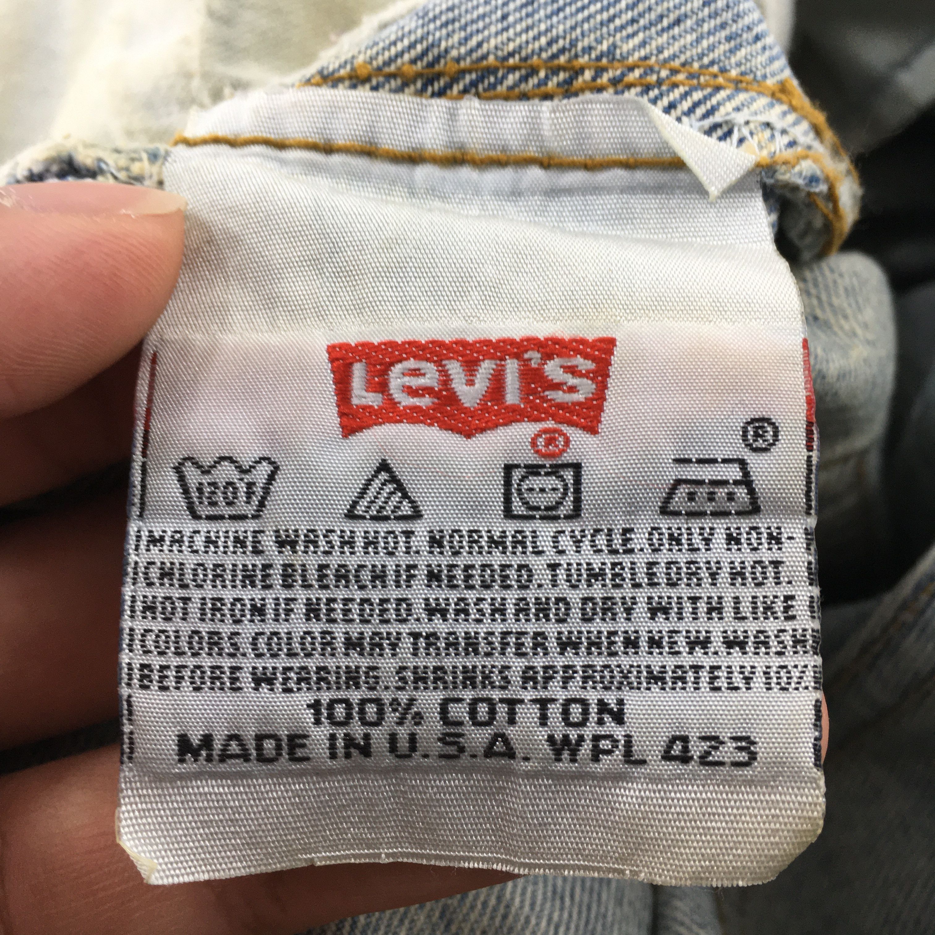 Levi's Size 30x33.5 Vintage 90s Levi's 501 Stonewash Denim S1796 Size US 30 / EU 46 - 14 Thumbnail
