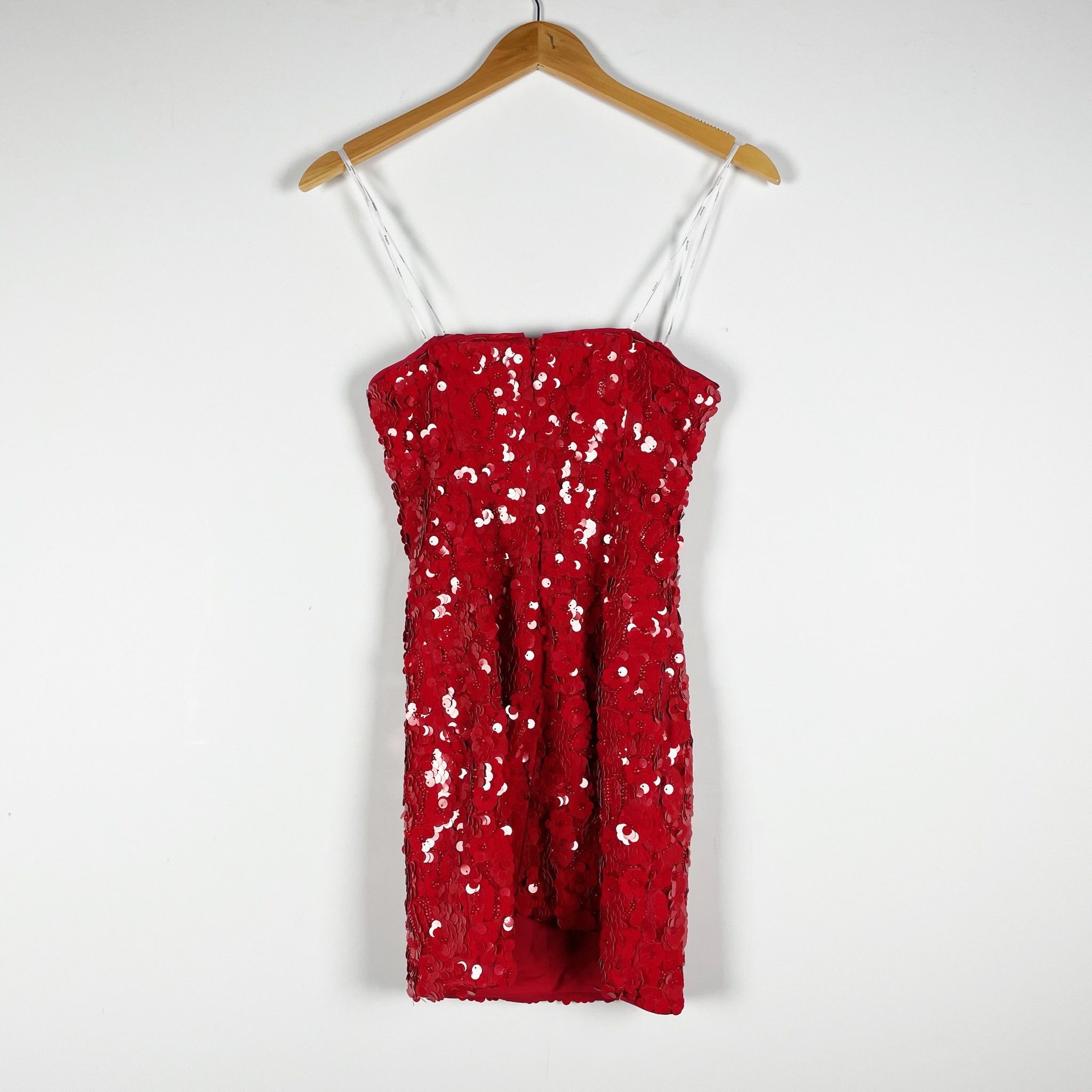 ELLIATT Elliatt Emma Allover Red Sequin Sparkle Size XXS / US 00 / IT 34 - 4 Thumbnail