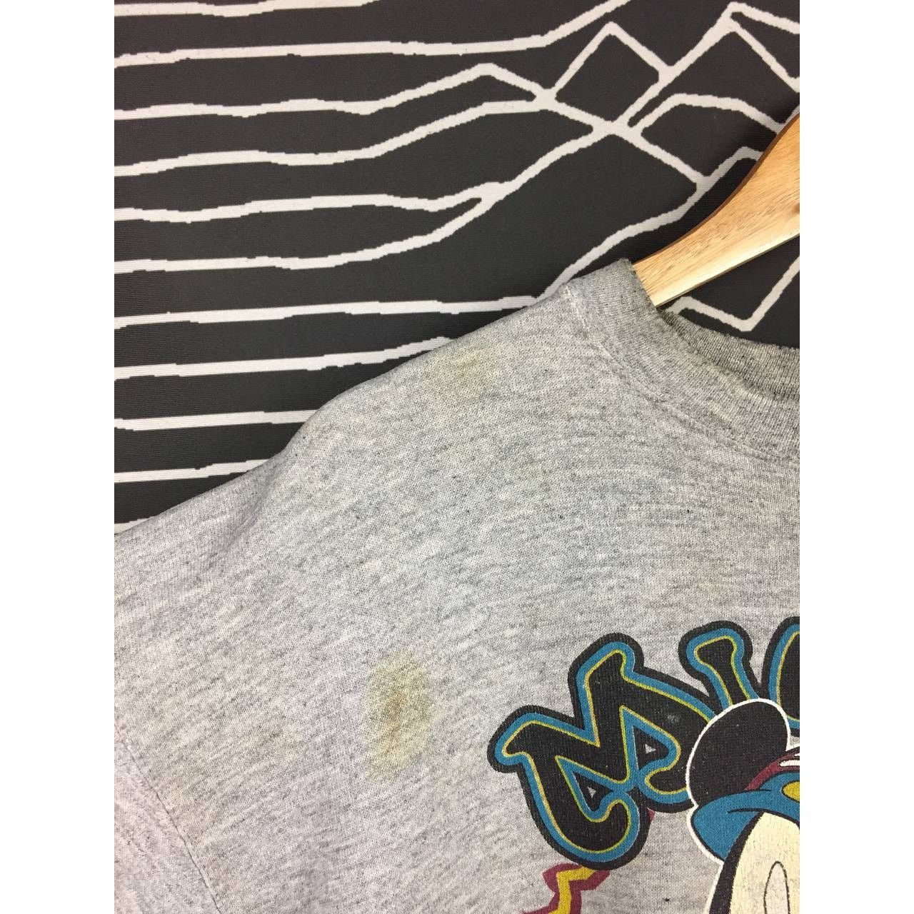 Cartoon Network × Mickey Mouse × Vintage Vtg 90s Distressed Mickey Mouse Mountain Bike Sweatshirt Size US L / EU 52-54 / 3 - 3 Thumbnail