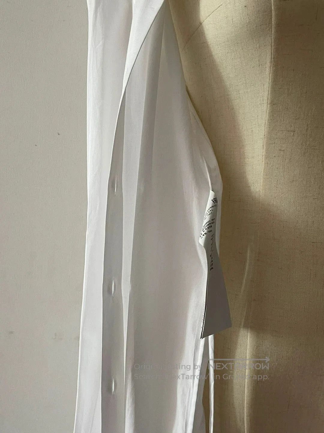 Maison Margiela long white cotton shirt dress. Size L / US 10 / IT 46 - 8 Thumbnail