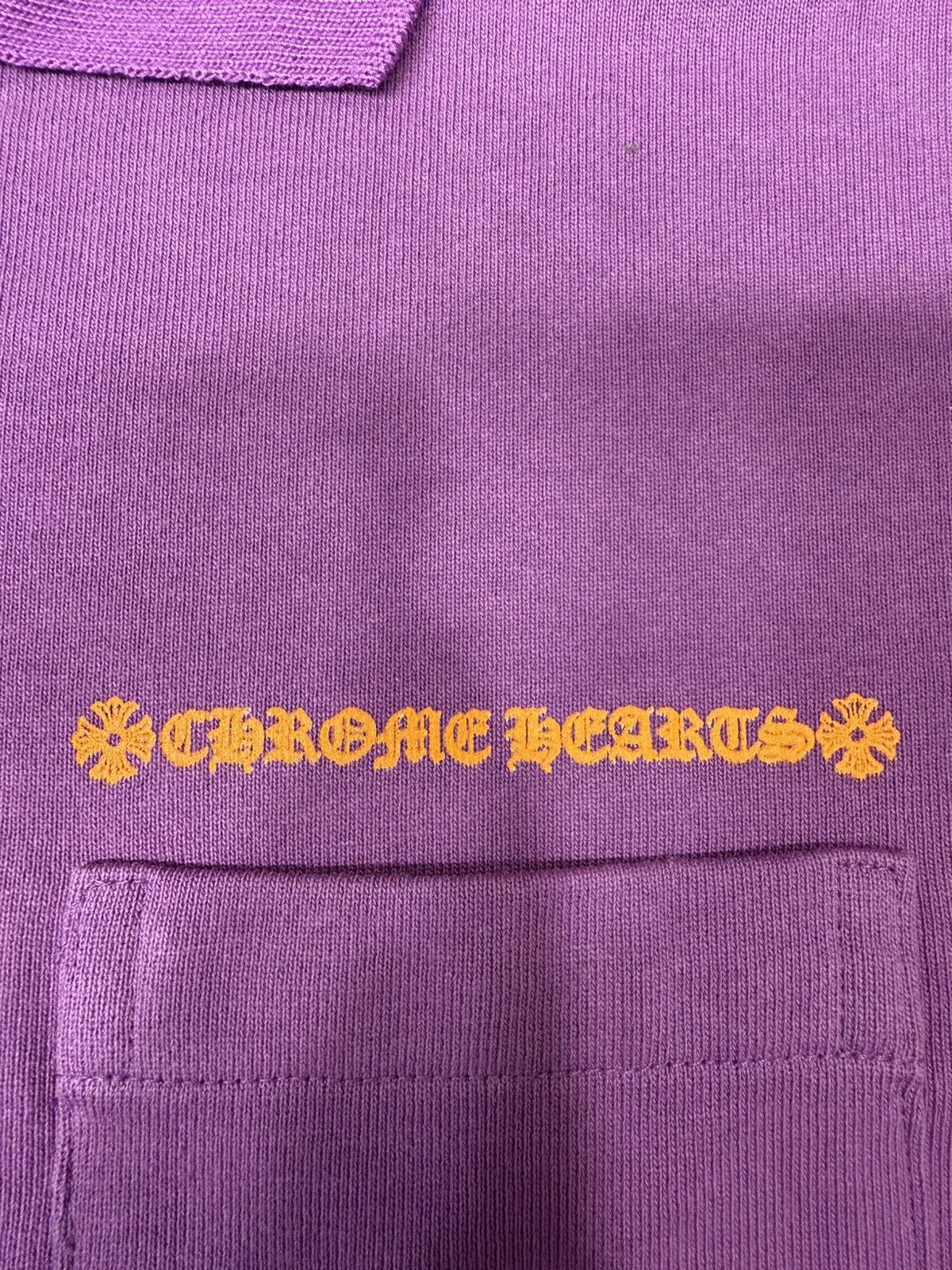 Chrome Hearts 🔥Chrome Hearts Mattyboy Purple Polo Shirt🔥 Size US S / EU 44-46 / 1 - 5 Thumbnail