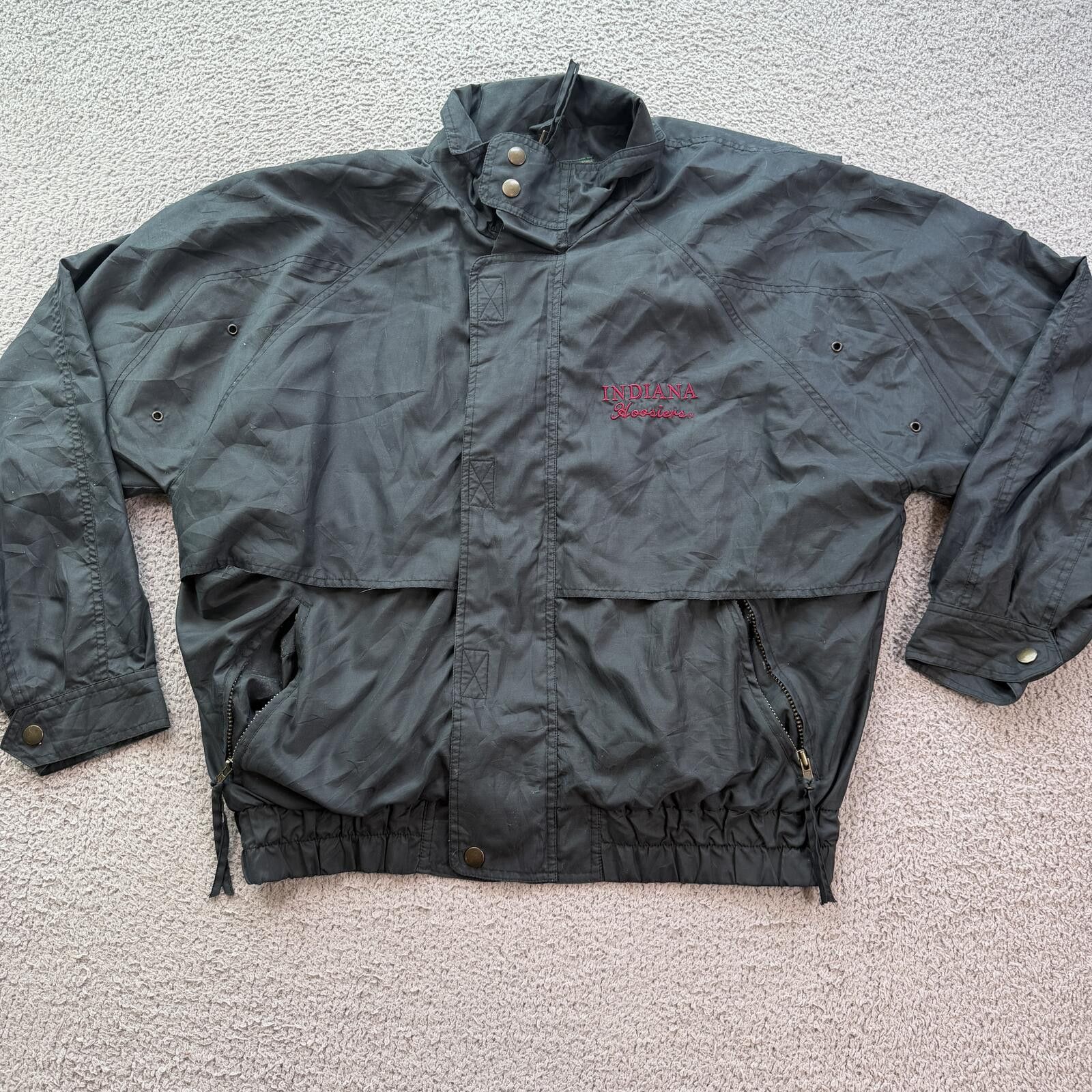 Other Vintage Indiana Hoosiers Windbreaker Jacket Black 90s Coat L Size US L / EU 52-54 / 3 - 1 Thumbnail