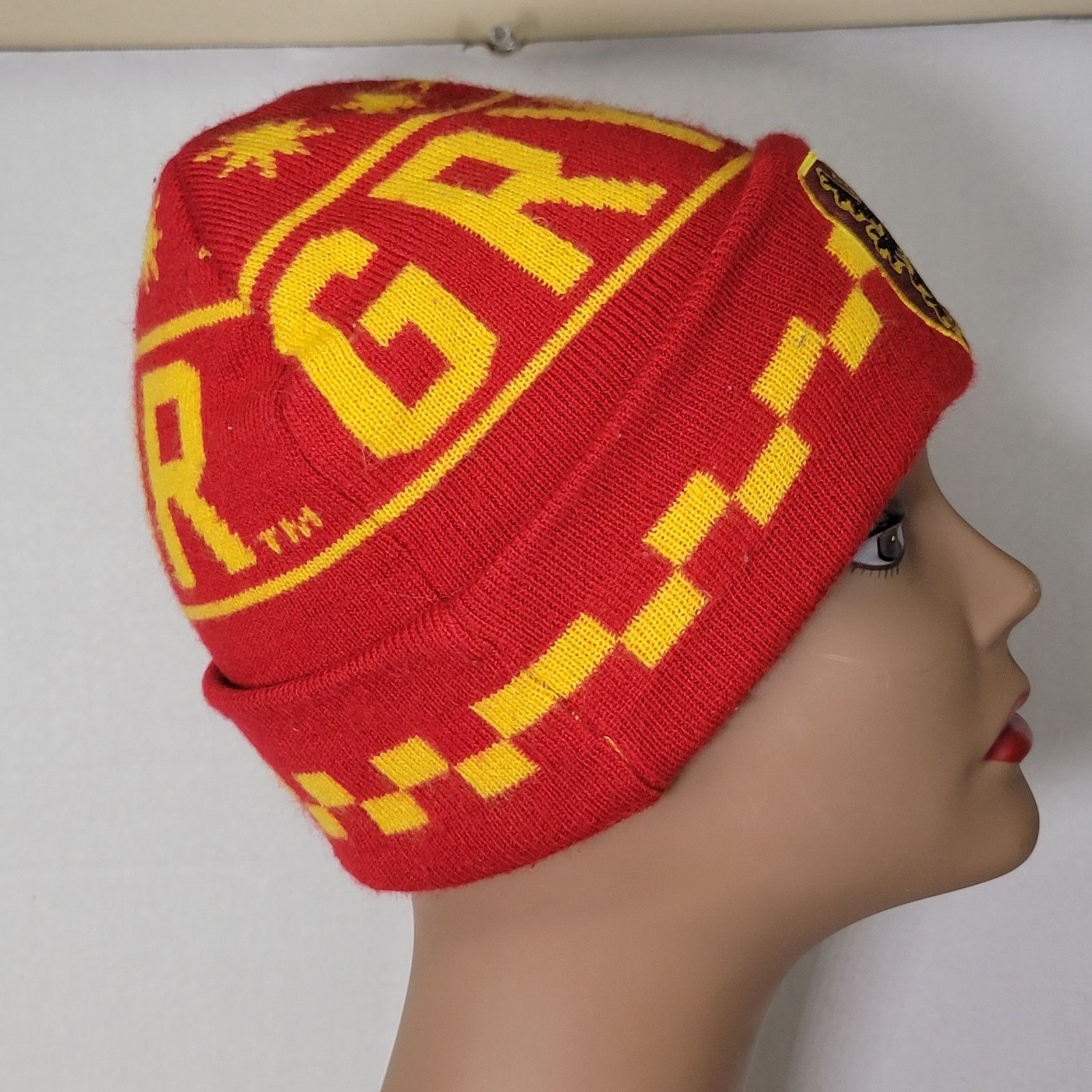 Other Harry Potter Red & Yellow Gryffindor Knit Beanie Size ONE SIZE - 6 Thumbnail