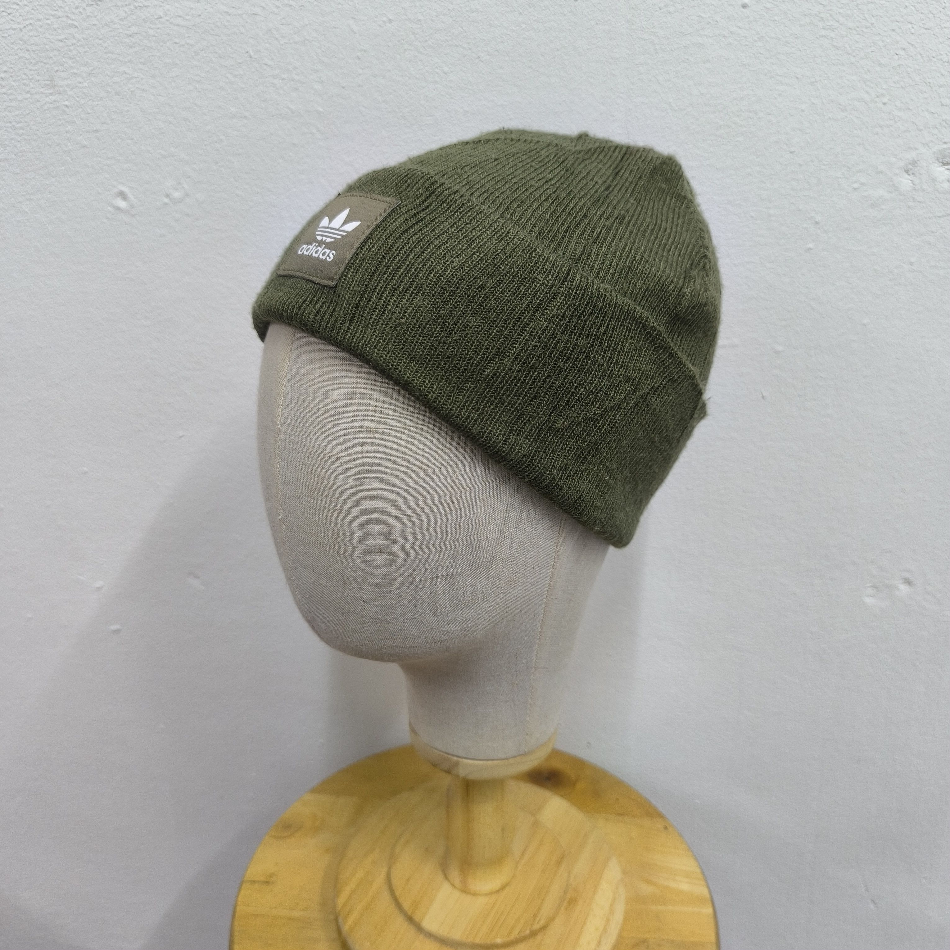 Adidas ✨Adidas trefoil patch green army beanie hat Size ONE SIZE - 2 Thumbnail