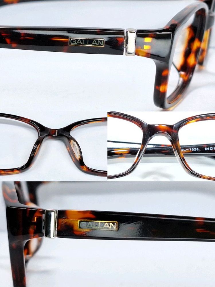 Vintage GALLAN GL-7028 Tortoise Shell Glasses Frame Brown Demi Size ONE SIZE - 5 Thumbnail