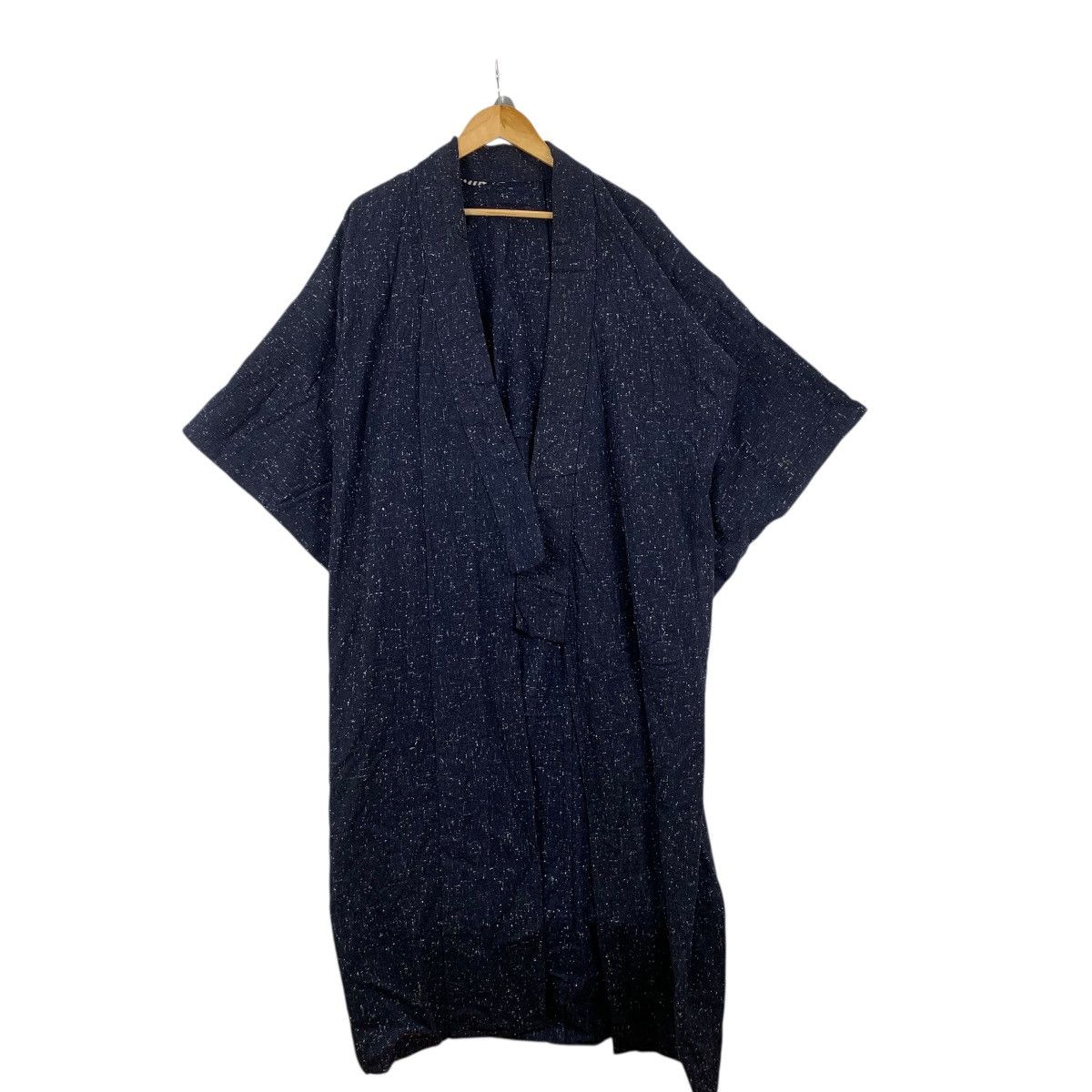 Vintage Vintage 70s KIMONO PURE INDIGO JAPAN Traditional Robe Coat Size M / US 6-8 / IT 42-44 - 3 Thumbnail