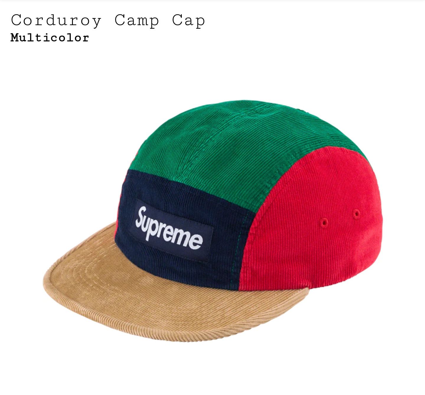 Supreme - Corduroy Camp Cap - UG.SHAFT
