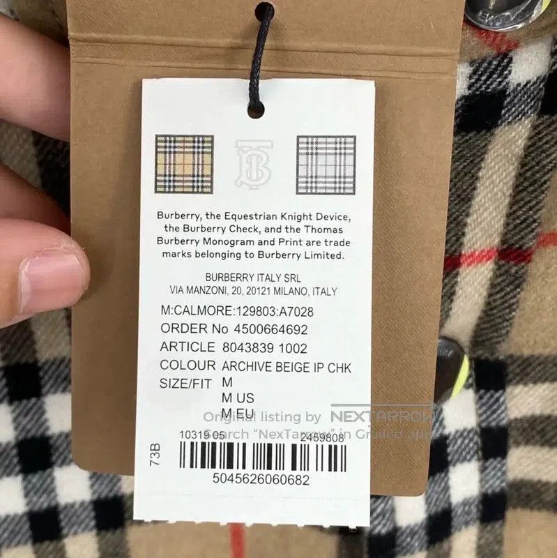 Burberry Burberry Color Block Cotton Long Sleeve Jacket. Size US M / EU 48-50 / 2 - 5 Thumbnail