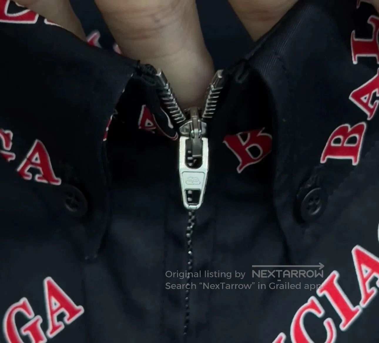 Balenciaga Balenciaga Logo Zip Short Sleeve Shirt. Size US M / EU 48-50 / 2 - 3 Thumbnail
