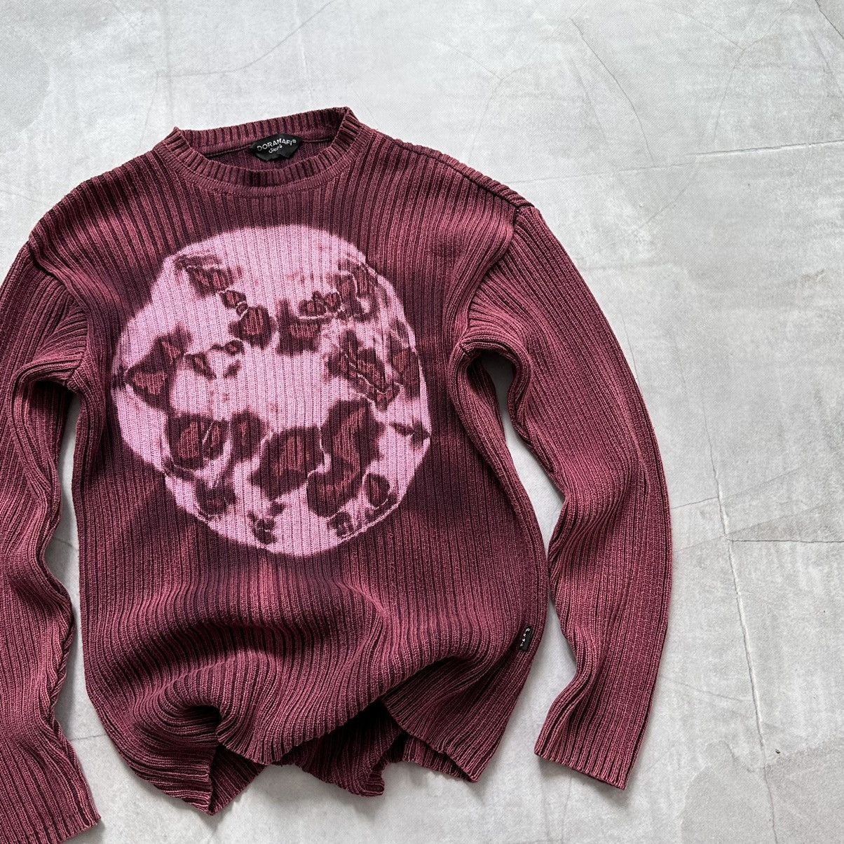 Japan Junya Watanabe Style Rib Knit Sweater LGB Vibe Y2K