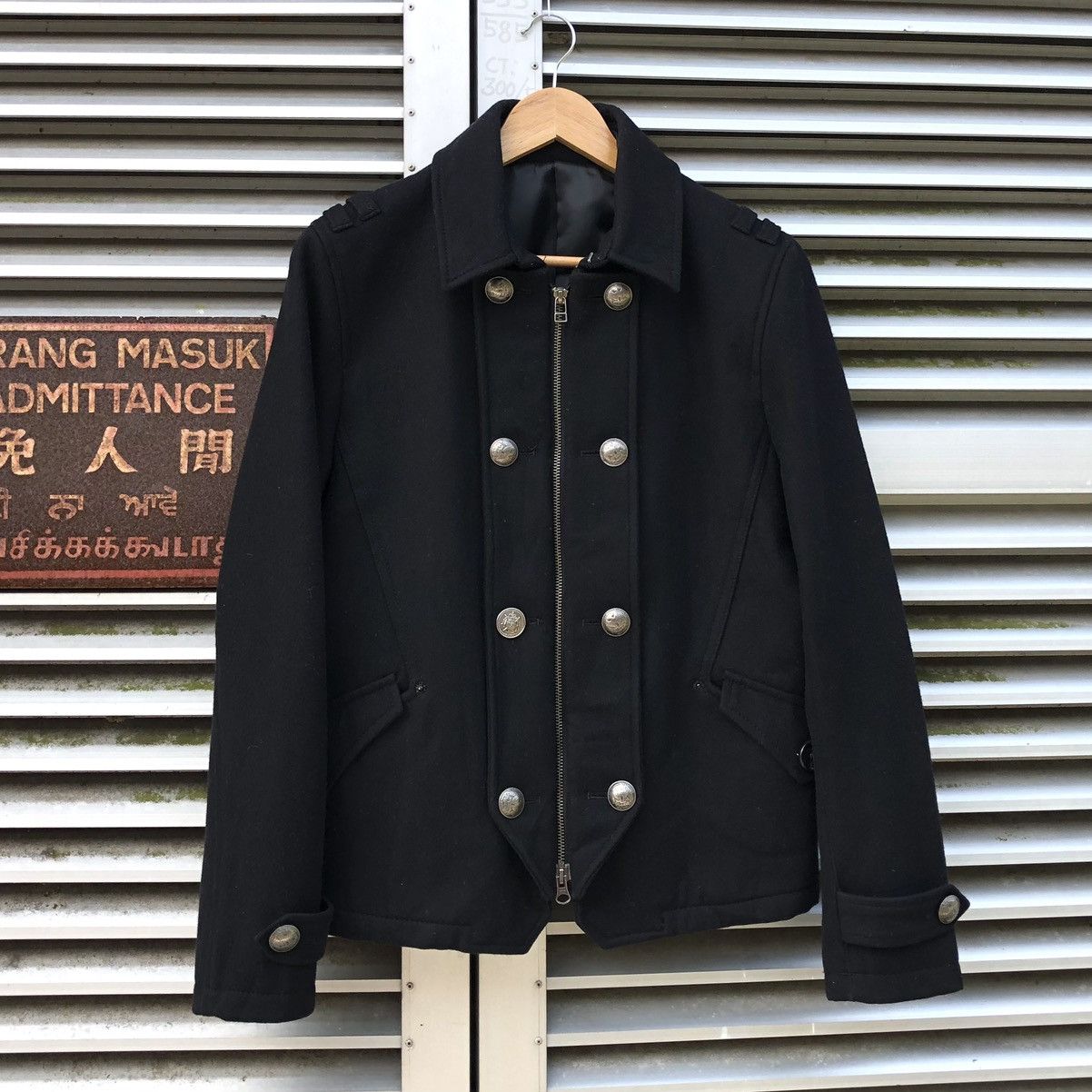 PPFM PPFM Woolen Double Breasted Design Zipper Jacket Size US M / EU 48-50 / 2 - 5 Thumbnail