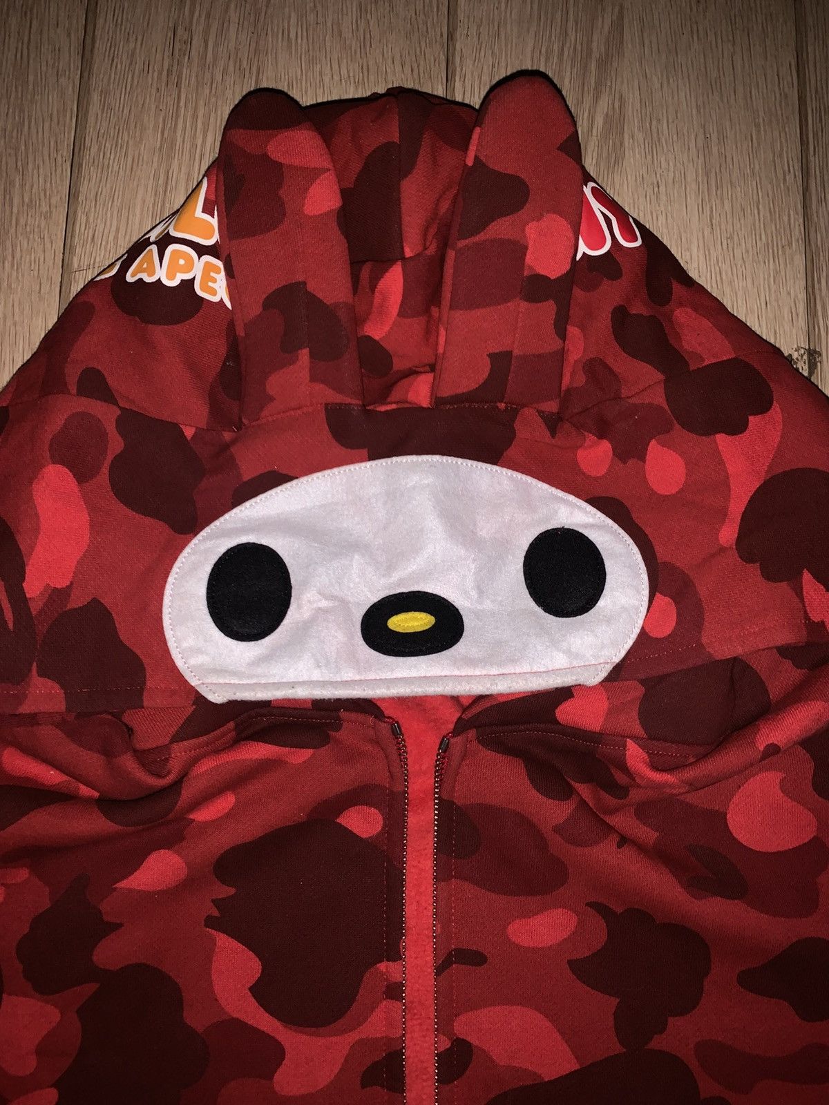 Bape 2XL)Bape my melody hoodie zip Size US XXL / EU 58 / 5 - 2 Thumbnail