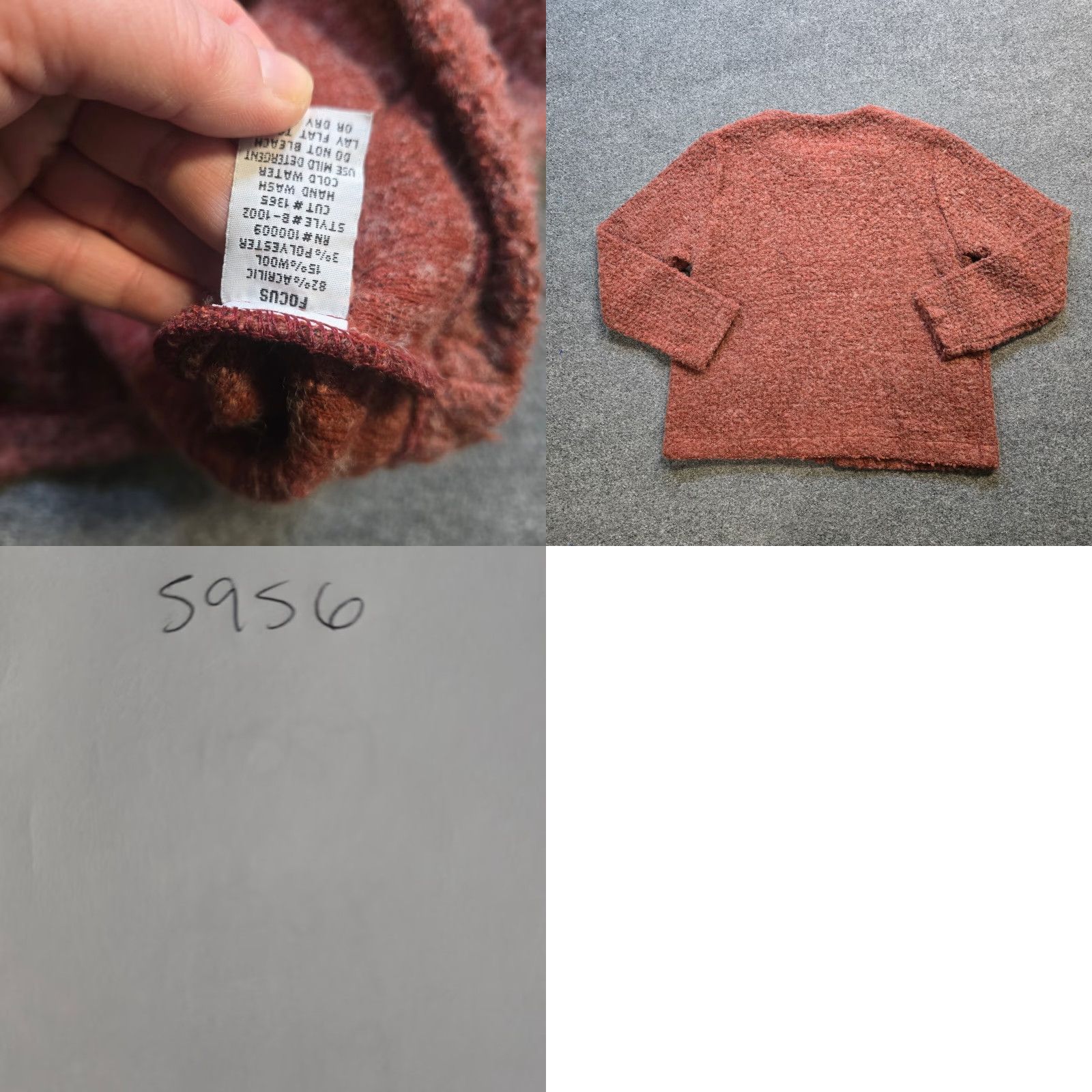 Vintage Focus Cardigan Womens Size Large Brown Orange Wool Boucle Full Zip Casual Size L / US 10 / IT 46 - 8 Thumbnail