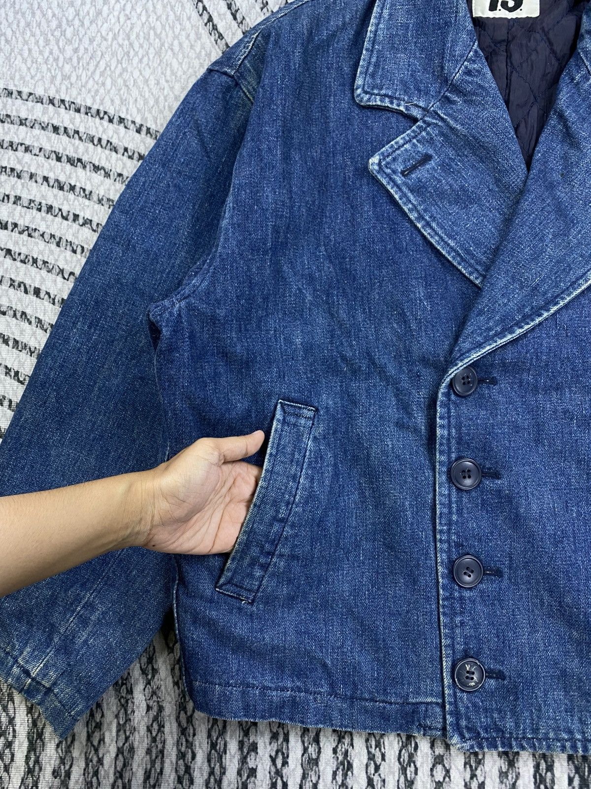 Issey Miyake Vintage Issey Miyake Double Breast Denim Jacket Size US L / EU 52-54 / 3 - 7 Thumbnail