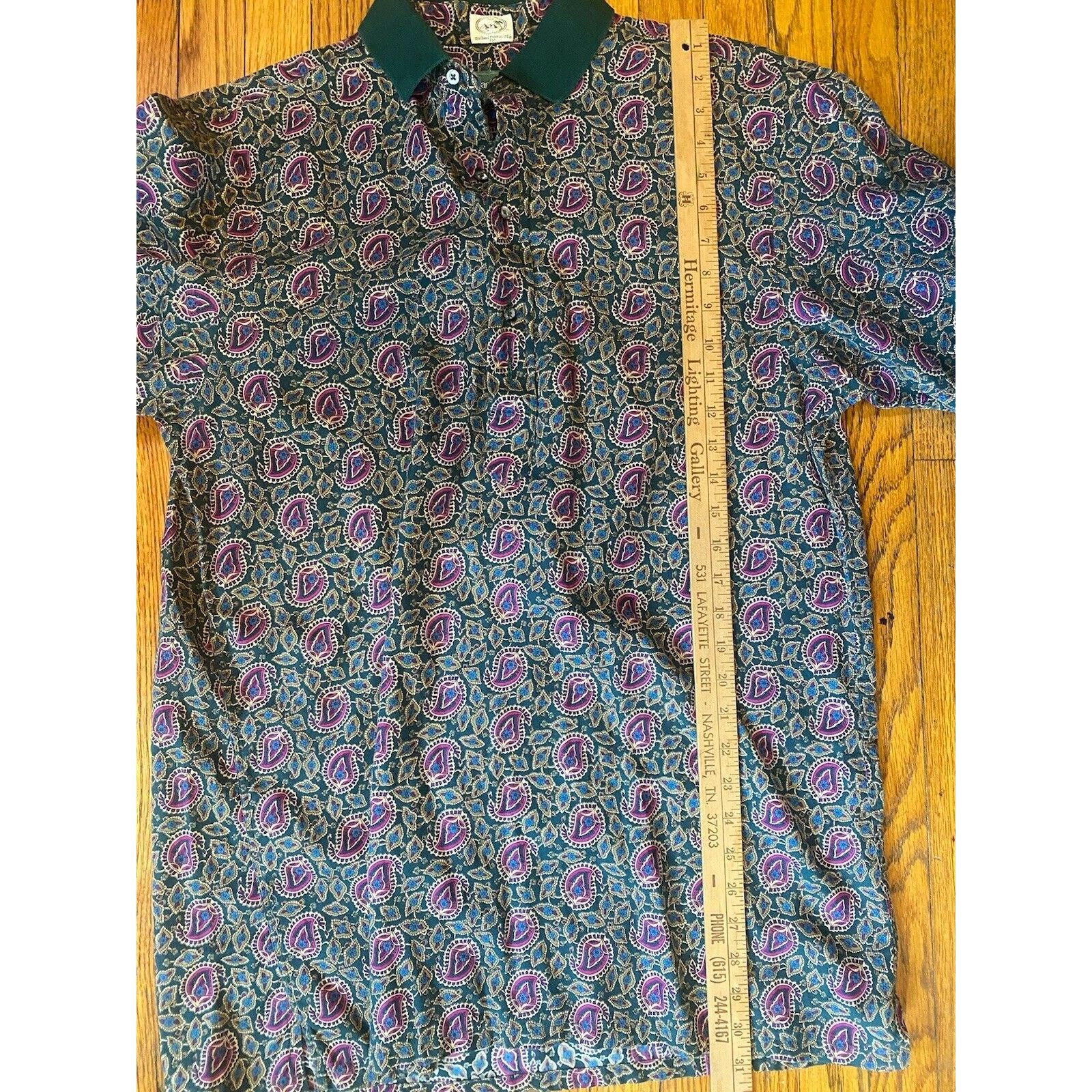 Other Michael Thomas Polo Shirt Egyptian Cotton Men’s L Dark Green Size US L / EU 52-54 / 3 - 10 Thumbnail