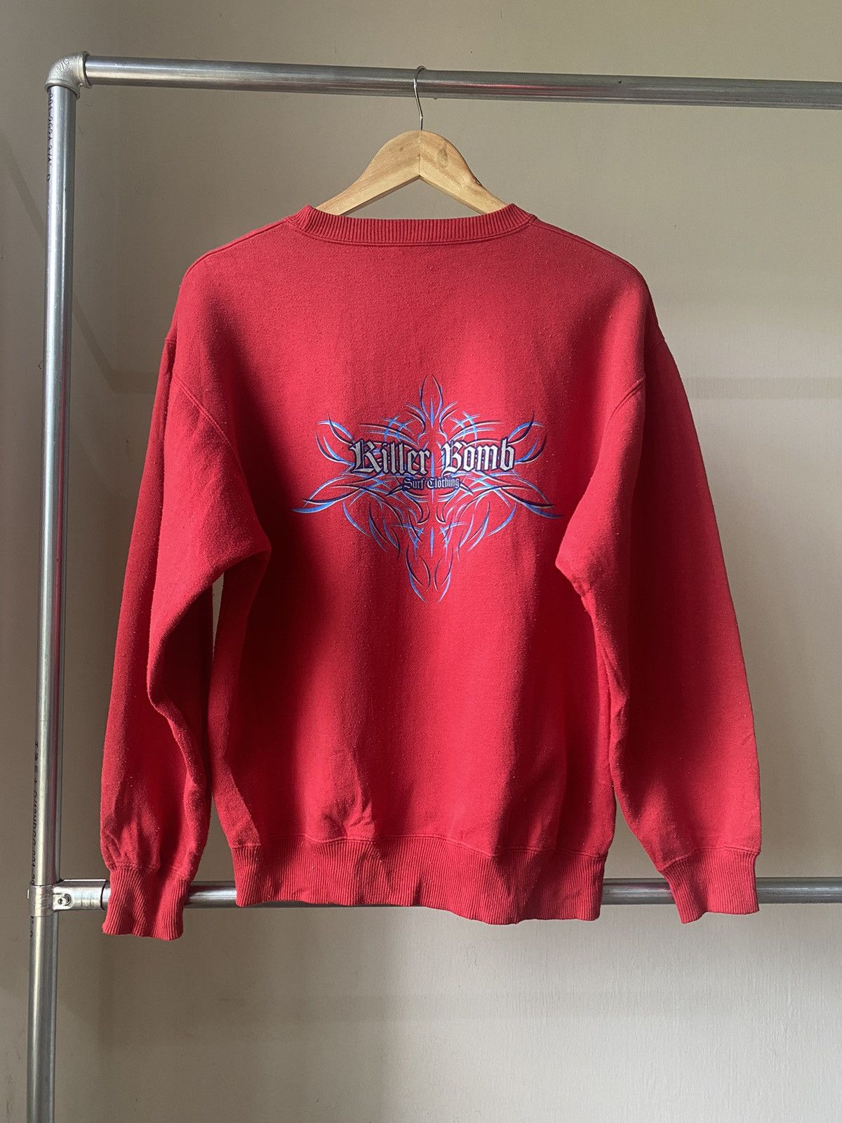 Japanese Brand × Vintage Sick☠️ Killer Bomb Surf Y2K Sweatshirt Crewneck 90s Size US M / EU 48-50 / 2 - 9 Thumbnail