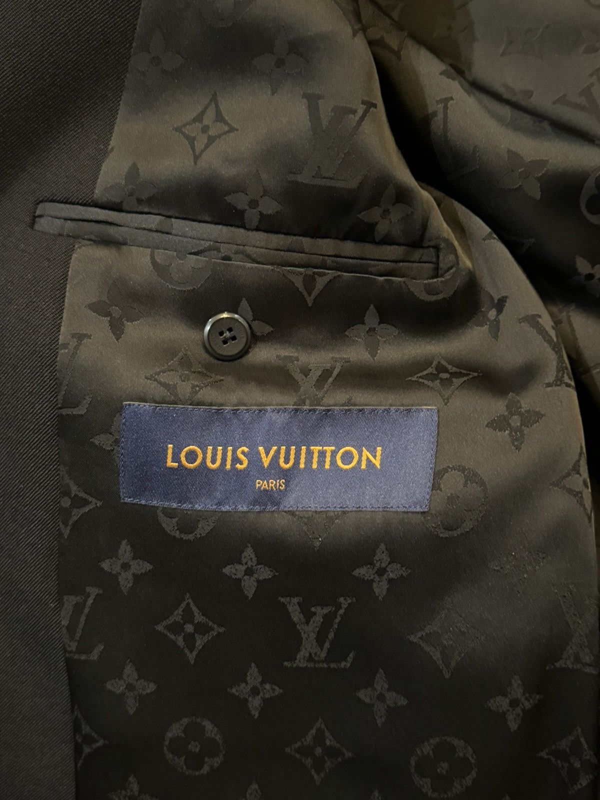 Louis Vuitton Louis Vuitton 20FW Double Breasted Monogram Blazer by Virgil Size 46L - 7 Thumbnail