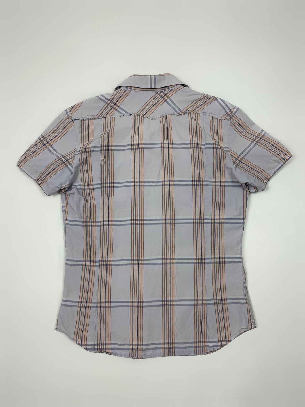 Diesel Y2K Vintage Diesel Purple Check Western Snap Button Up Shirt Size US M / EU 48-50 / 2 - 5 Thumbnail