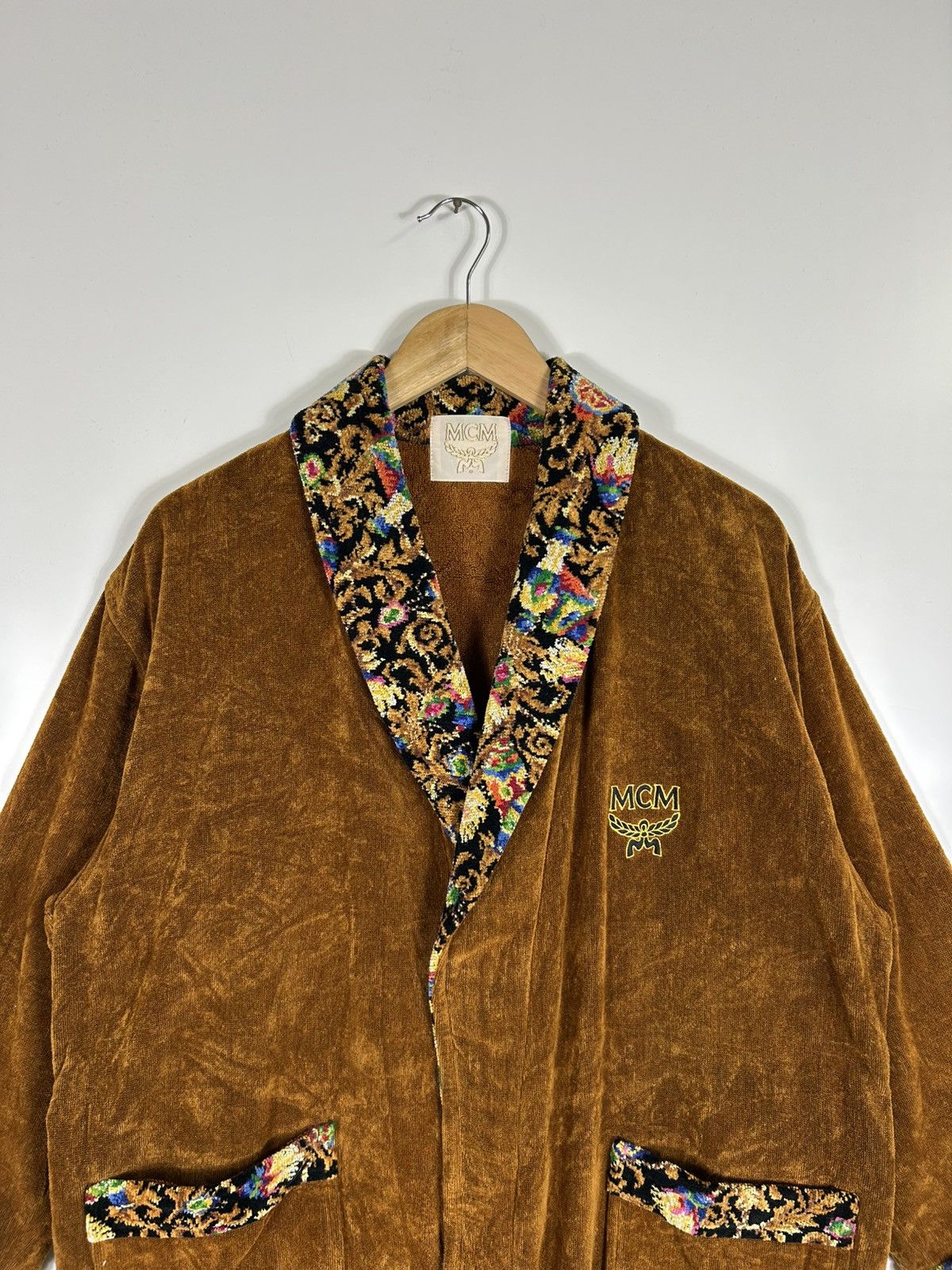 MCM 🔥MCM Tapestry Collar Monogram Unisex Bath Rob Jacket Size US L / EU 52-54 / 3 - 5 Thumbnail