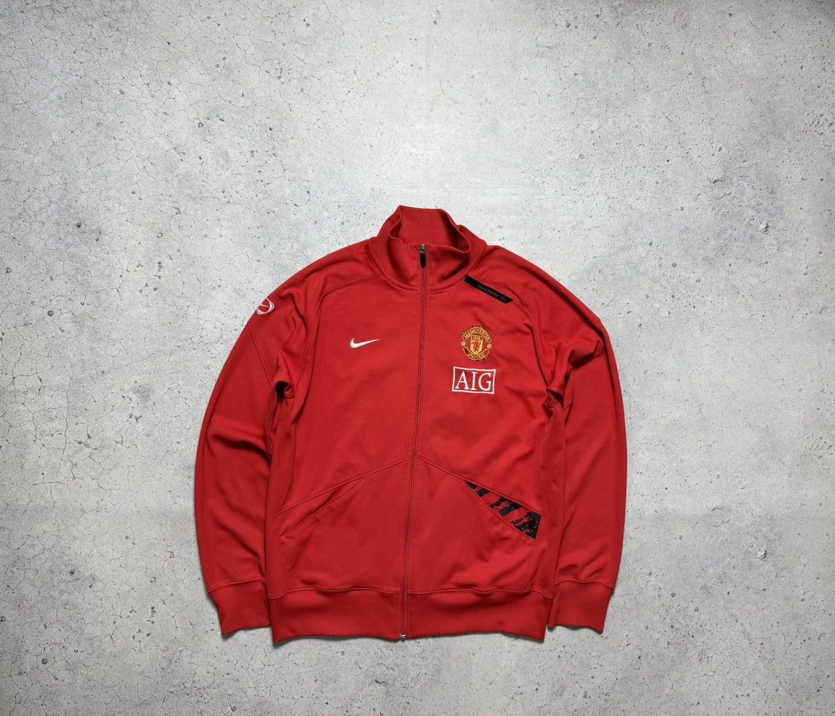 Nike Nike FC Manchester United Full Zip Football Jacket Vintage Size US L / EU 52-54 / 3 - 1 Thumbnail