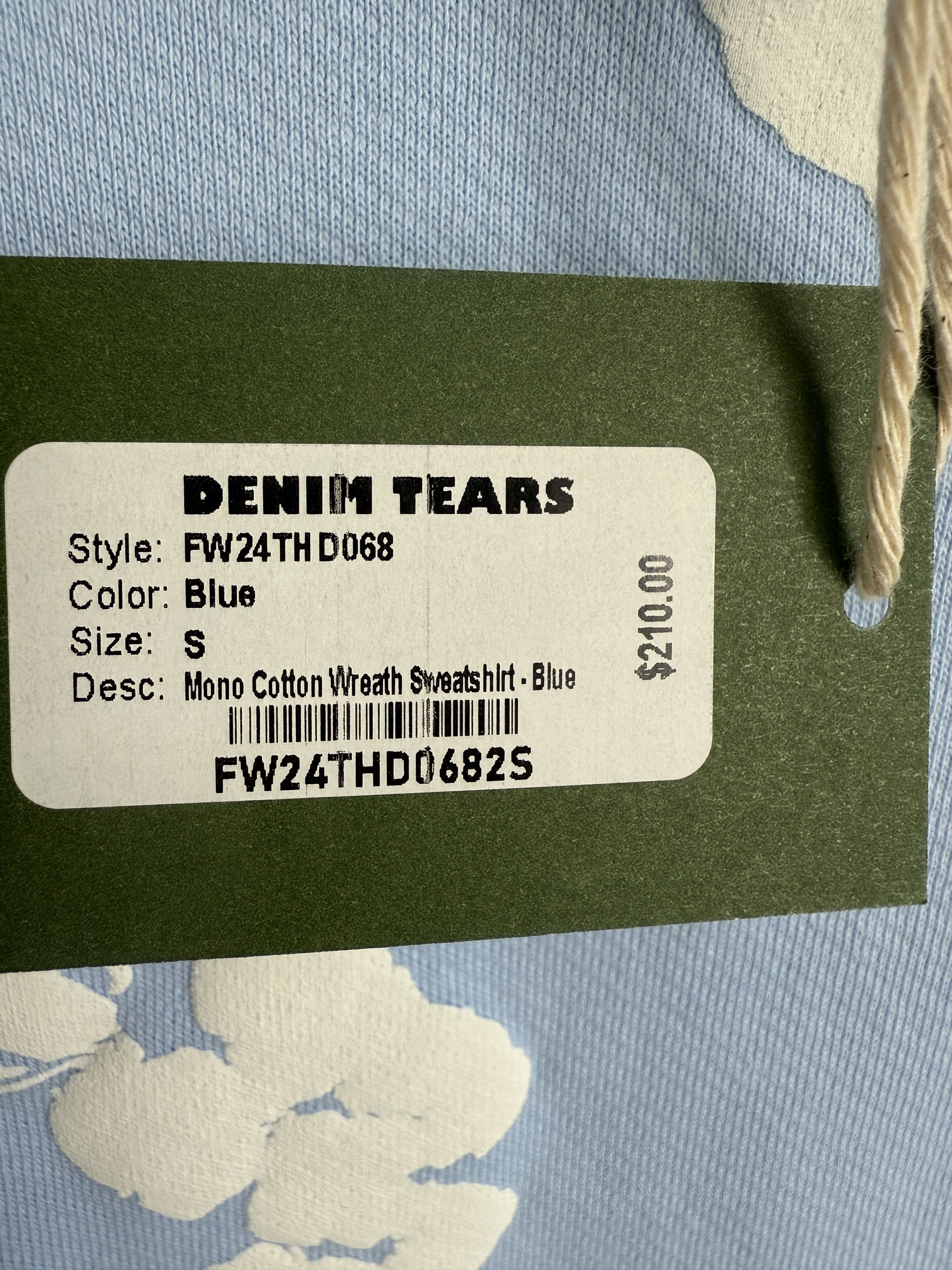 DENIM TEARS Denim Tears Power Blue Hoodie Size S Size US S / EU 44-46 / 1 - 10 Thumbnail