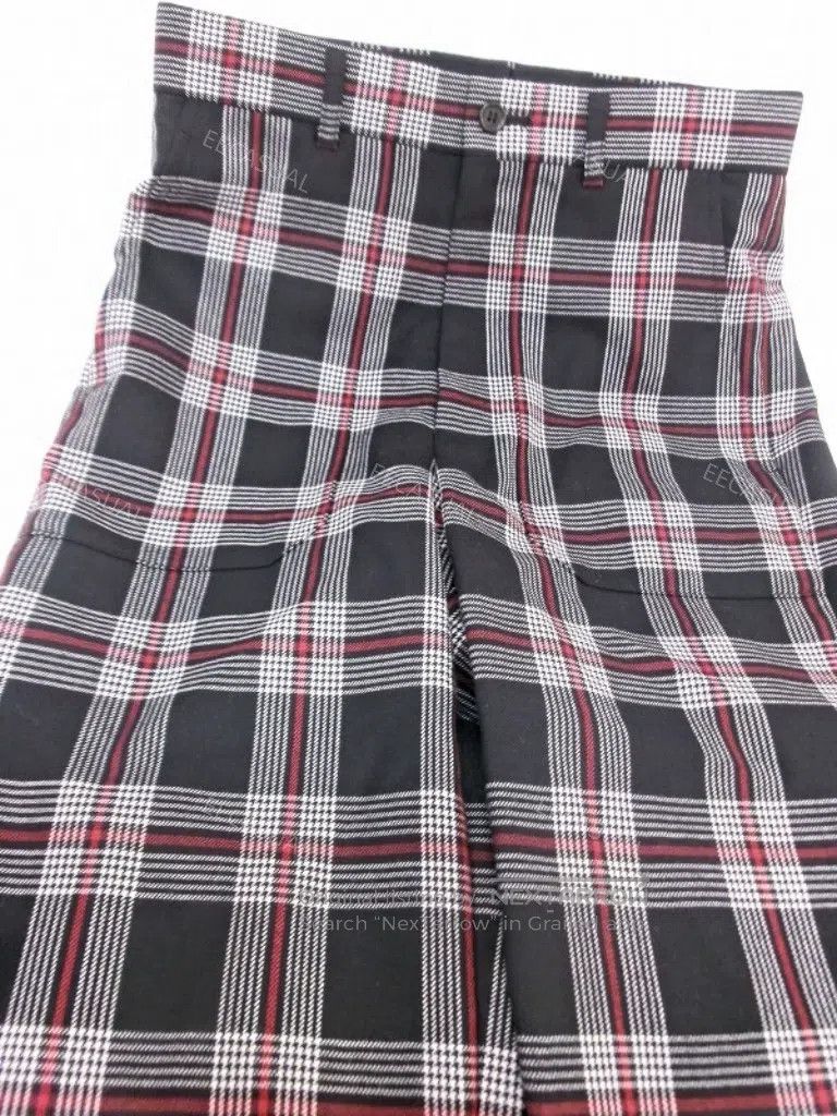 Comme des Garcons Comme Des Garcons size XS Black plaid wool straight-leg pa Size 23" - 4 Thumbnail