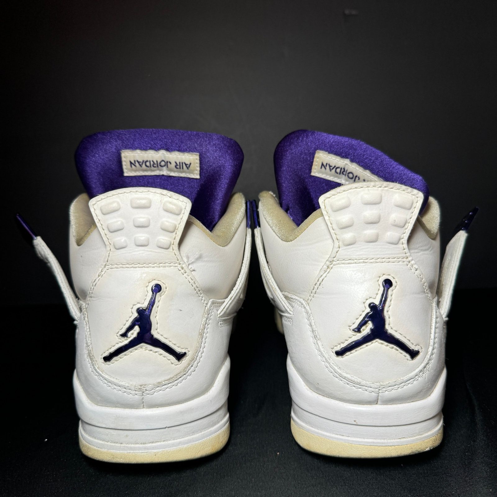 Jordan Brand × Nike Size 9 - Nike Air Jordan 4 Retro Purple Metallic Men's Shoes Size US 9 / EU 42 - 6 Thumbnail