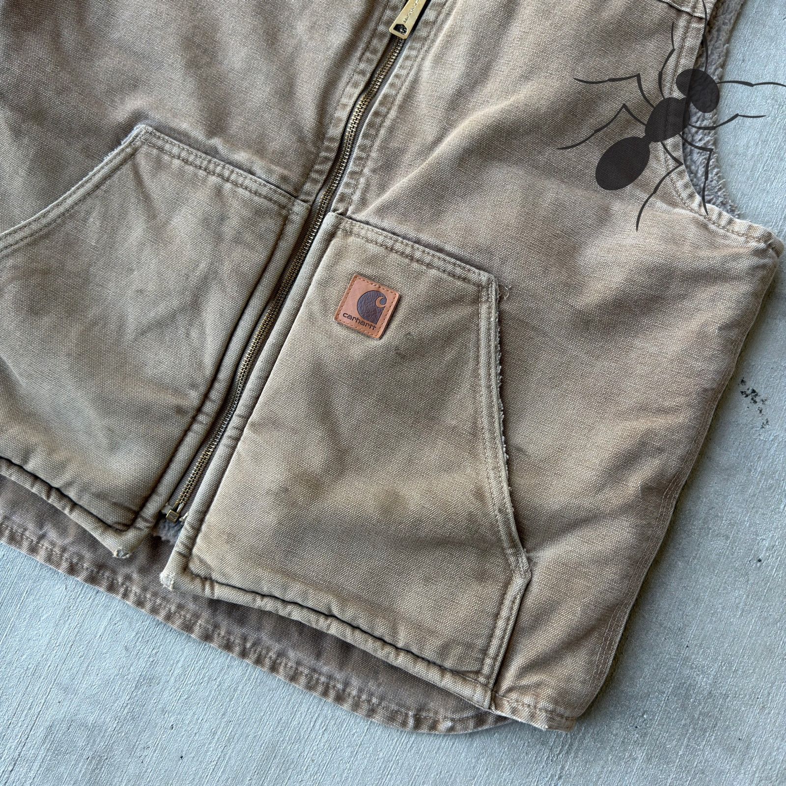 Carhartt × Vintage Carhartt V26 FRB brown Sherpa work wear vest Size US M / EU 48-50 / 2 - 2 Thumbnail