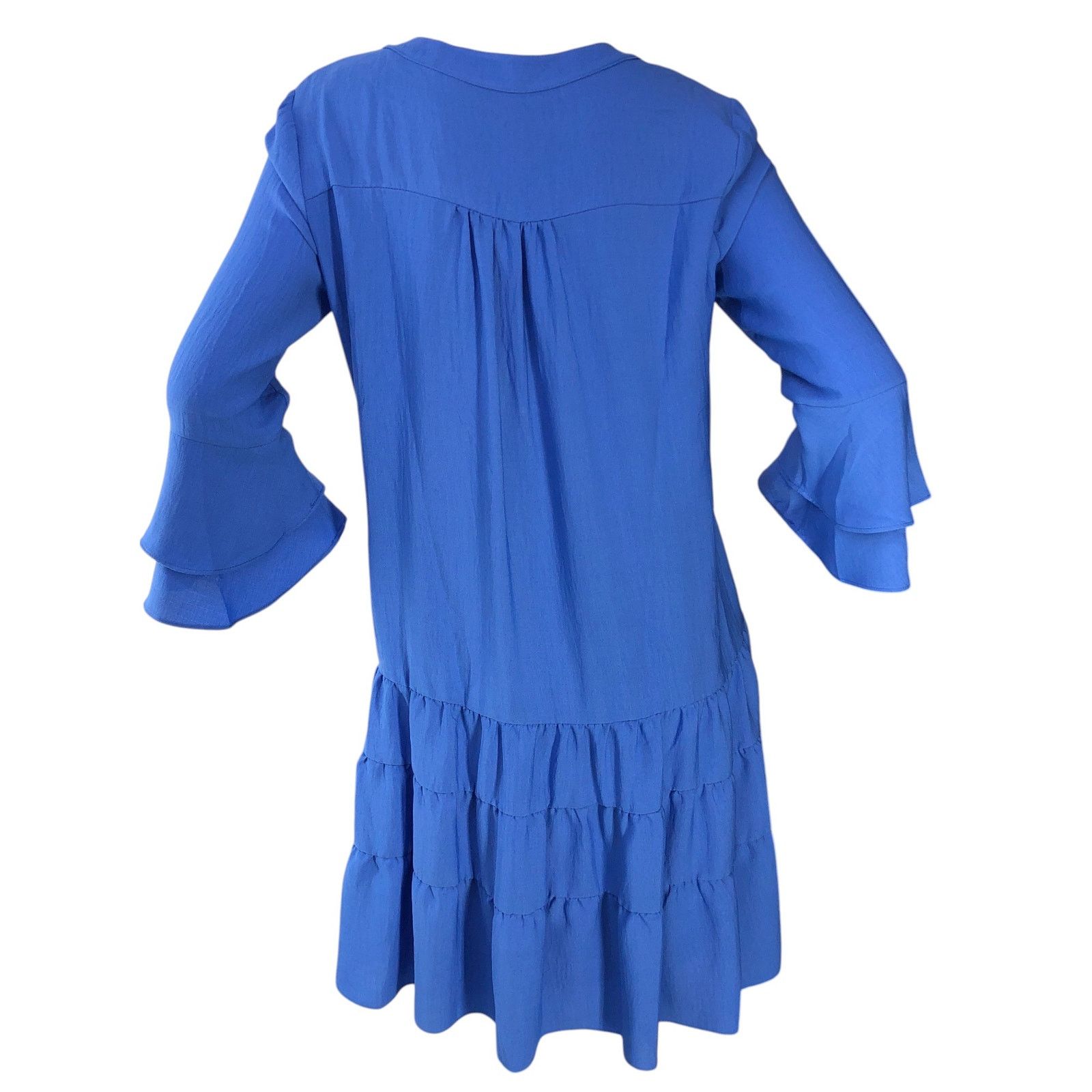 Joseph Ribkoff Joseph Ribkoff Size 6 Dress Tiered Ruffle Bell Sleeve Jersey Size M / US 6-8 / IT 42-44 - 7 Thumbnail