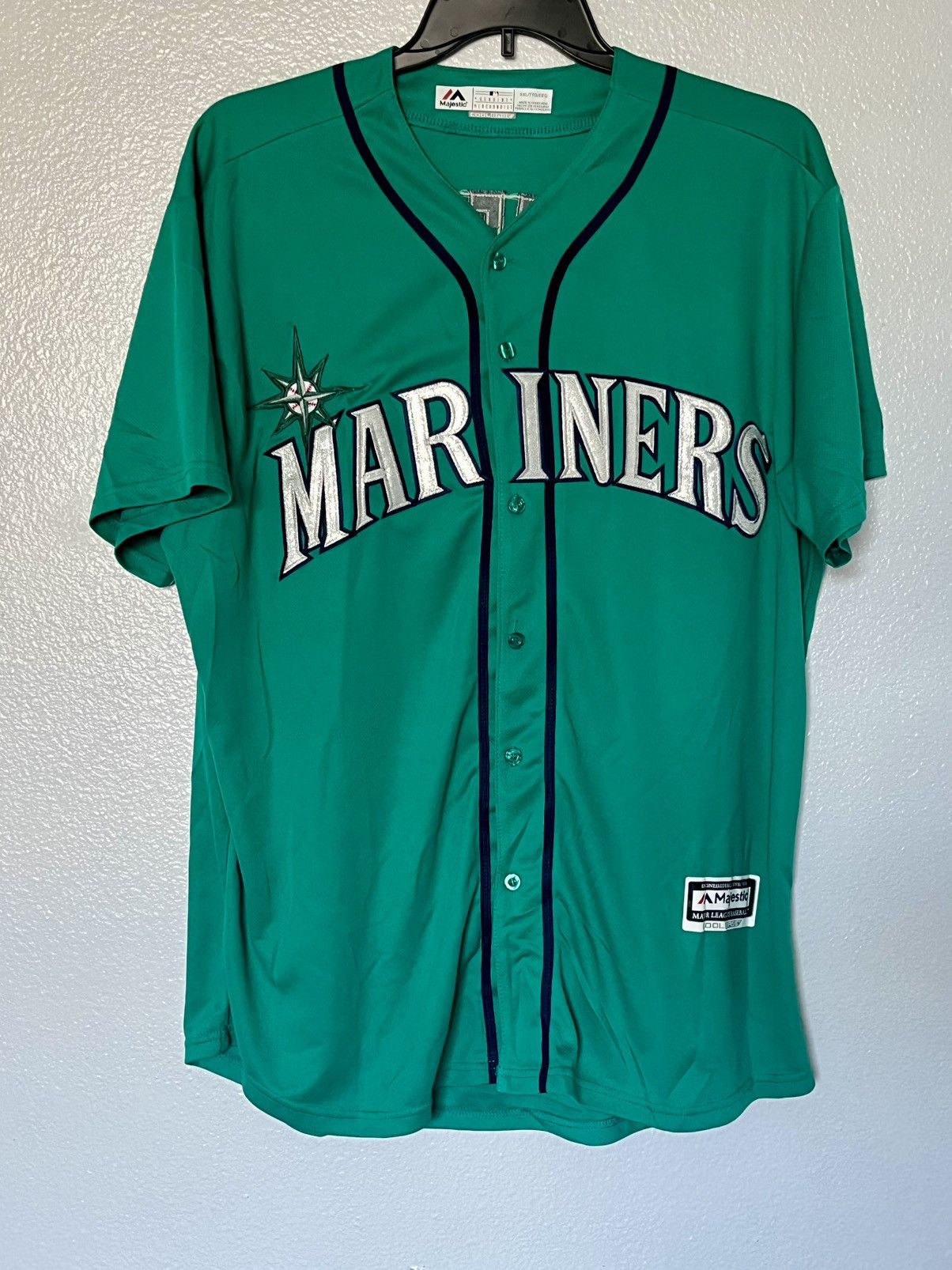 Majestic KEN GRIFFEY Jr. MAJESTIC SEATTLE MARINERS Authentic JERSEY Size US XXL / EU 58 / 5 - 5 Thumbnail