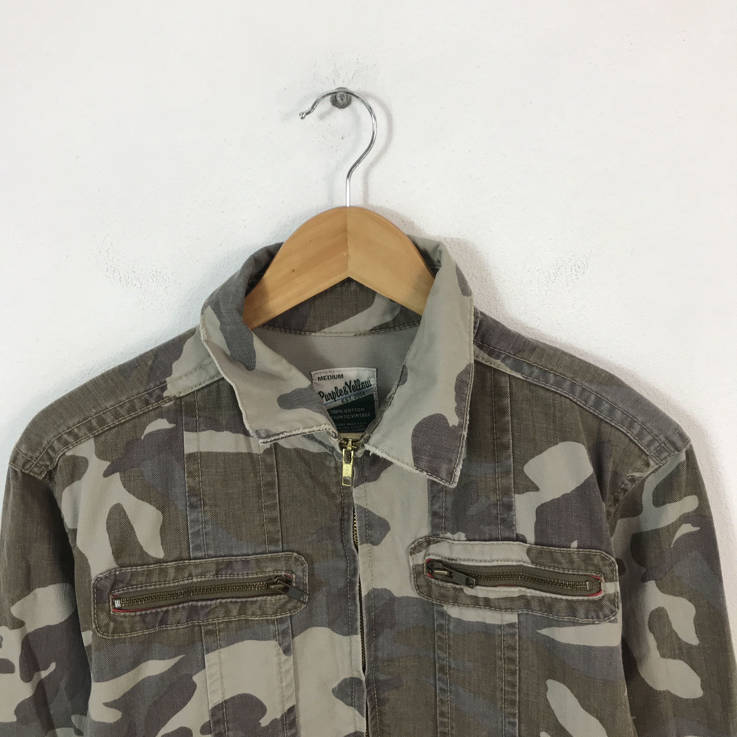 Japanese Brand purple&yellow cano Tactical Pocket jacket Size US M / EU 48-50 / 2 - 2 Thumbnail