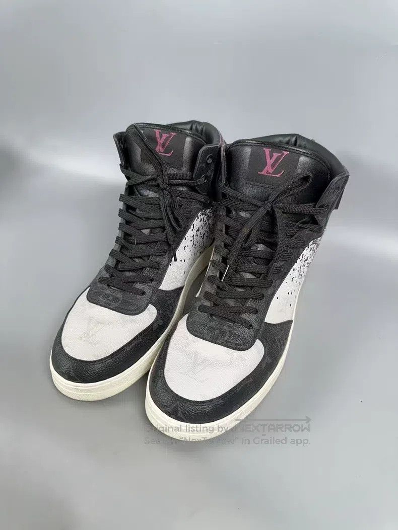 Louis Vuitton Louis Vuitton Purple Rivoli high-top casual shoes Size US 7 / EU 40 - 1 Thumbnail