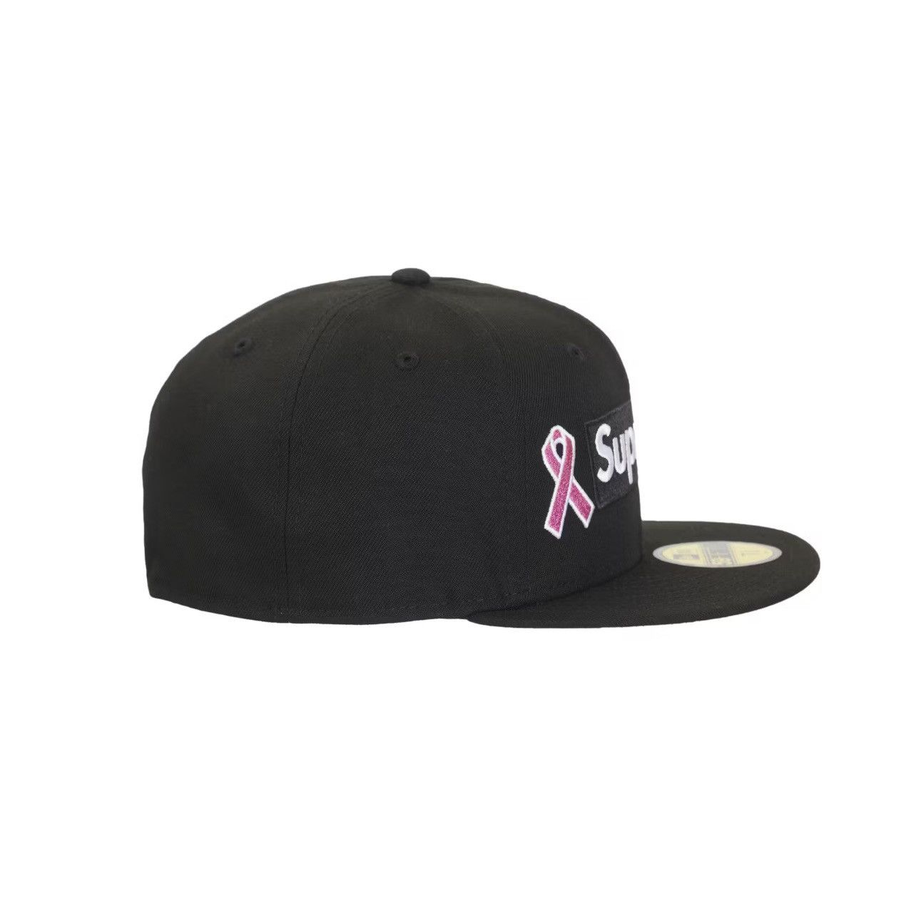 Supreme Supreme New Era Breast Cancer Box Logo Hat Black Size 7 1/2 Size ONE SIZE - 2 Thumbnail