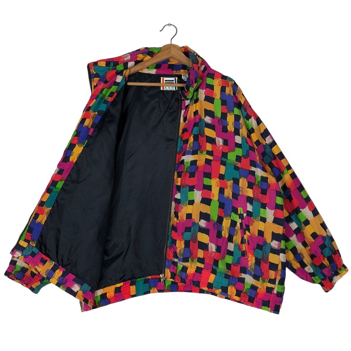 Japanese Brand 🔥90’s Vintage Silk Bomber Jacket EVR Art Issey Miyake Size US XL / EU 56 / 4 - 9 Thumbnail
