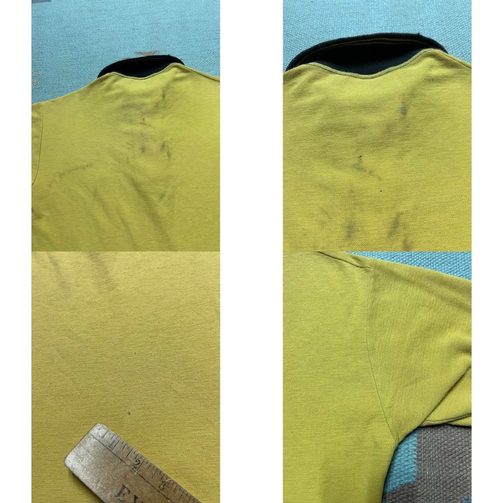 Vintage VINTAGE 50s 60s Polo Shirt Golf Black Yellow Cotton Knit Medium Men Short Sleeve Shirt Size US M / EU 48-50 / 2 - 8 Thumbnail