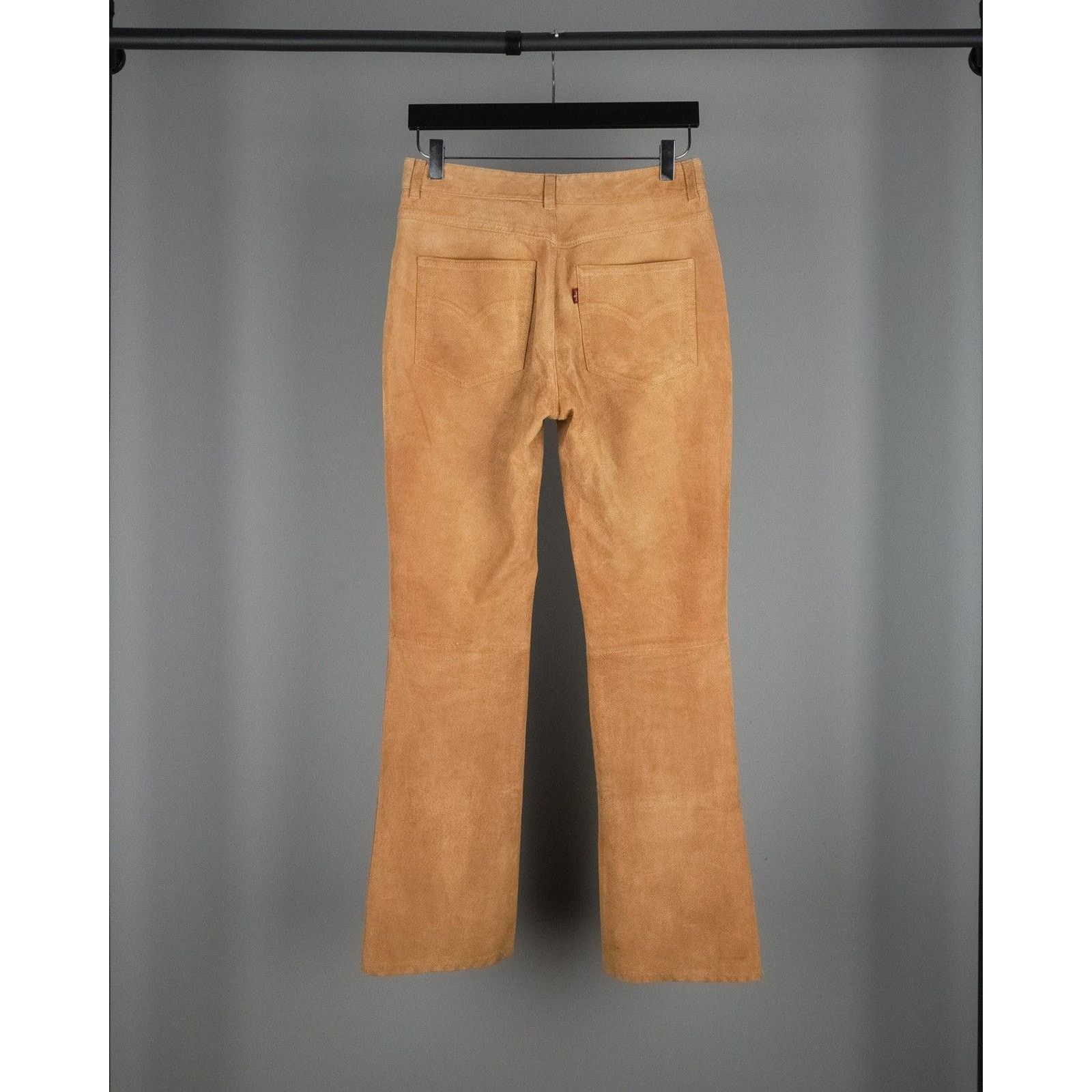Levi's Vintage levis strauss bootcut real suede leather brown pants Size US 28 / EU 44 - 3 Thumbnail