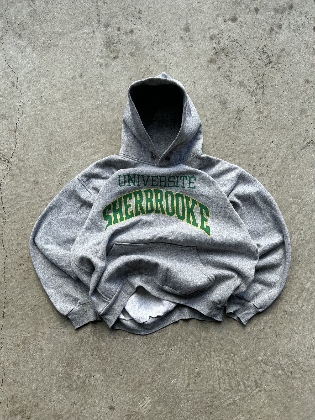 Vintage 90s Sherbrooke uni boxy hoodie