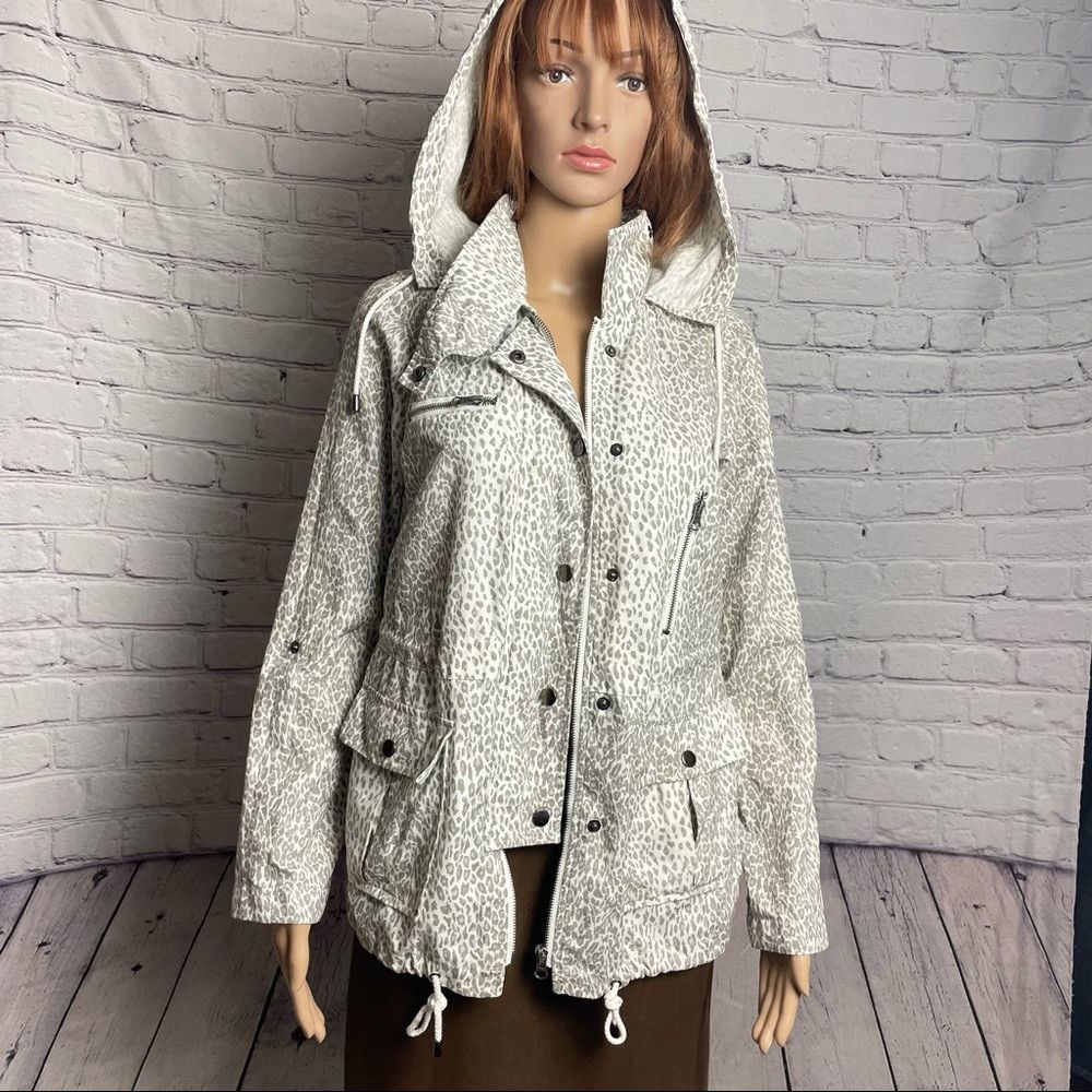 Joie Joie Barker Leopard-Print Tech Cotton Jacket Size XS Size XS / US 0-2 / IT 36-38 - 4 Thumbnail