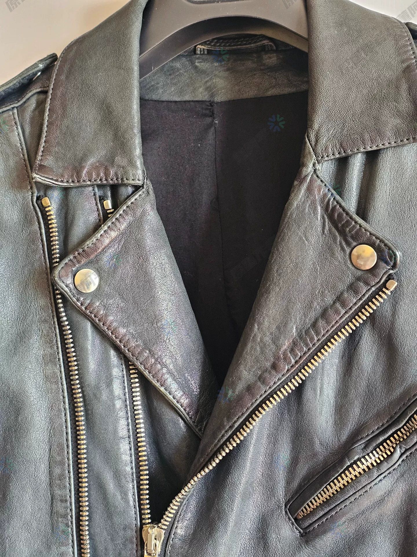 Balmain balmain men's motorcycle leather jacket Size US L / EU 52-54 / 3 - 2 Thumbnail