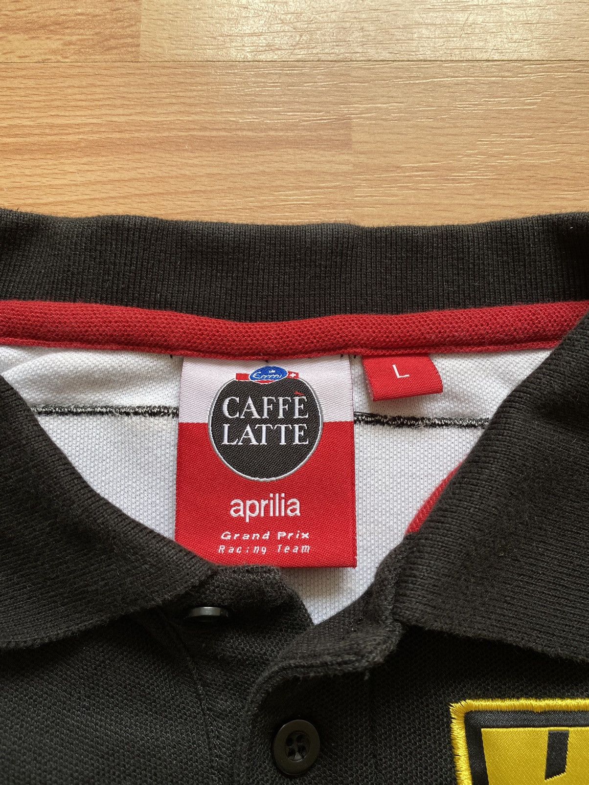 Other Aprilia Grand Prix Moto GP Caffe Latte Team Agip Polo TShirt Size US L / EU 52-54 / 3 - 3 Thumbnail